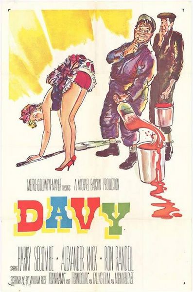Davy (1958) Michael Relph, Harry Secombe, Ron Randell, George Relph, Comedy, Drama