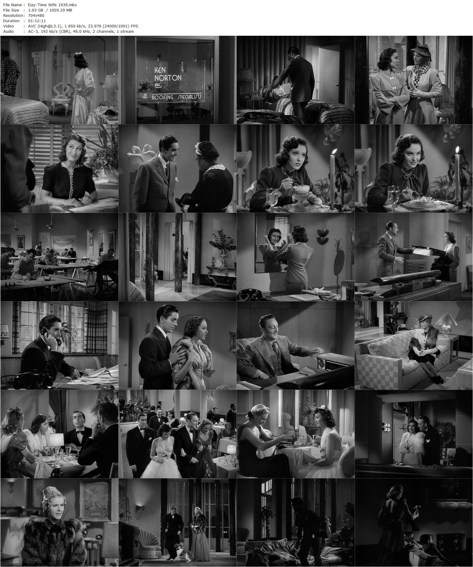 Day-Time Wife (1939) Gregory Ratoff, Tyrone Power, Linda Darnell, Warren William-poster