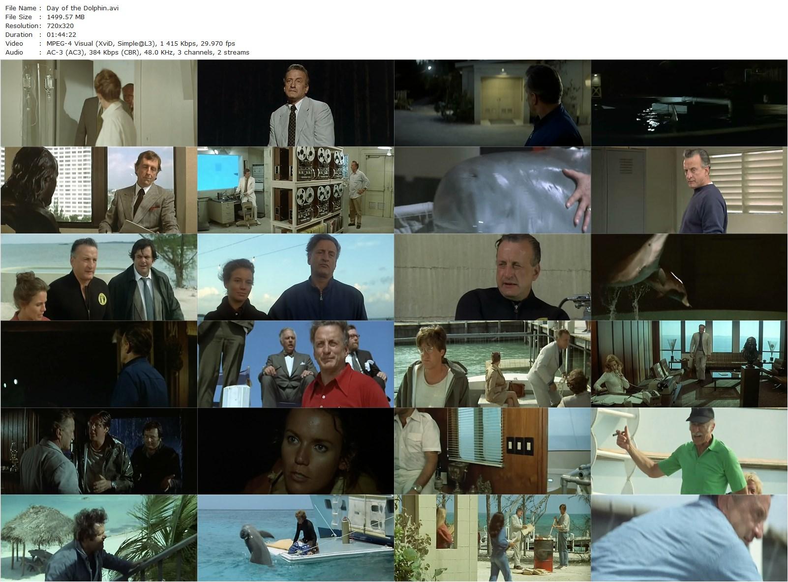 The Day of the Dolphin (1973) Mike Nichols, George C. Scott, Trish Van Devere, Paul Sorvino-poster