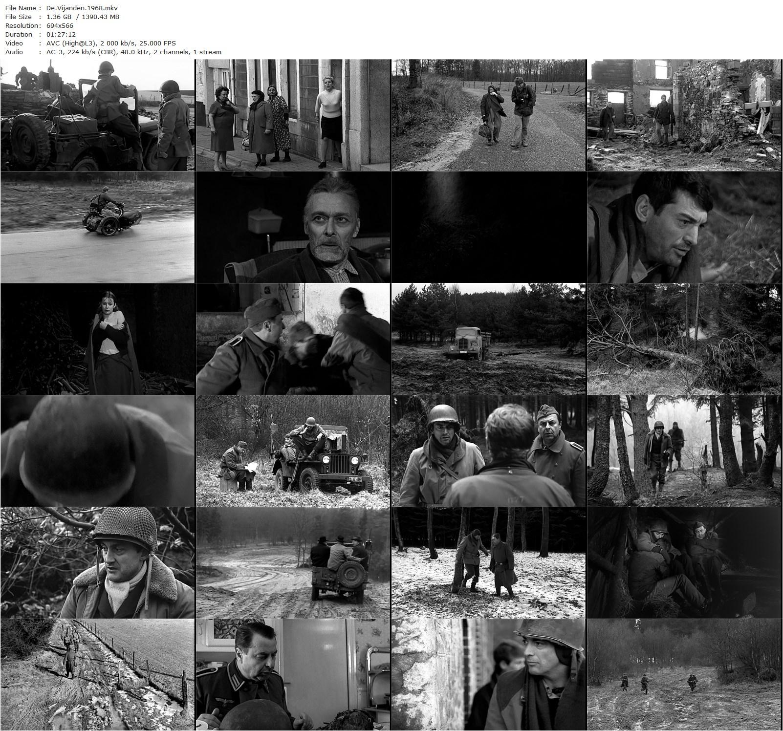 The Enemies AKA De vijanden (1968) Hugo Claus, Del Negro, Fons Rademakers, Robbe De Hert-poster