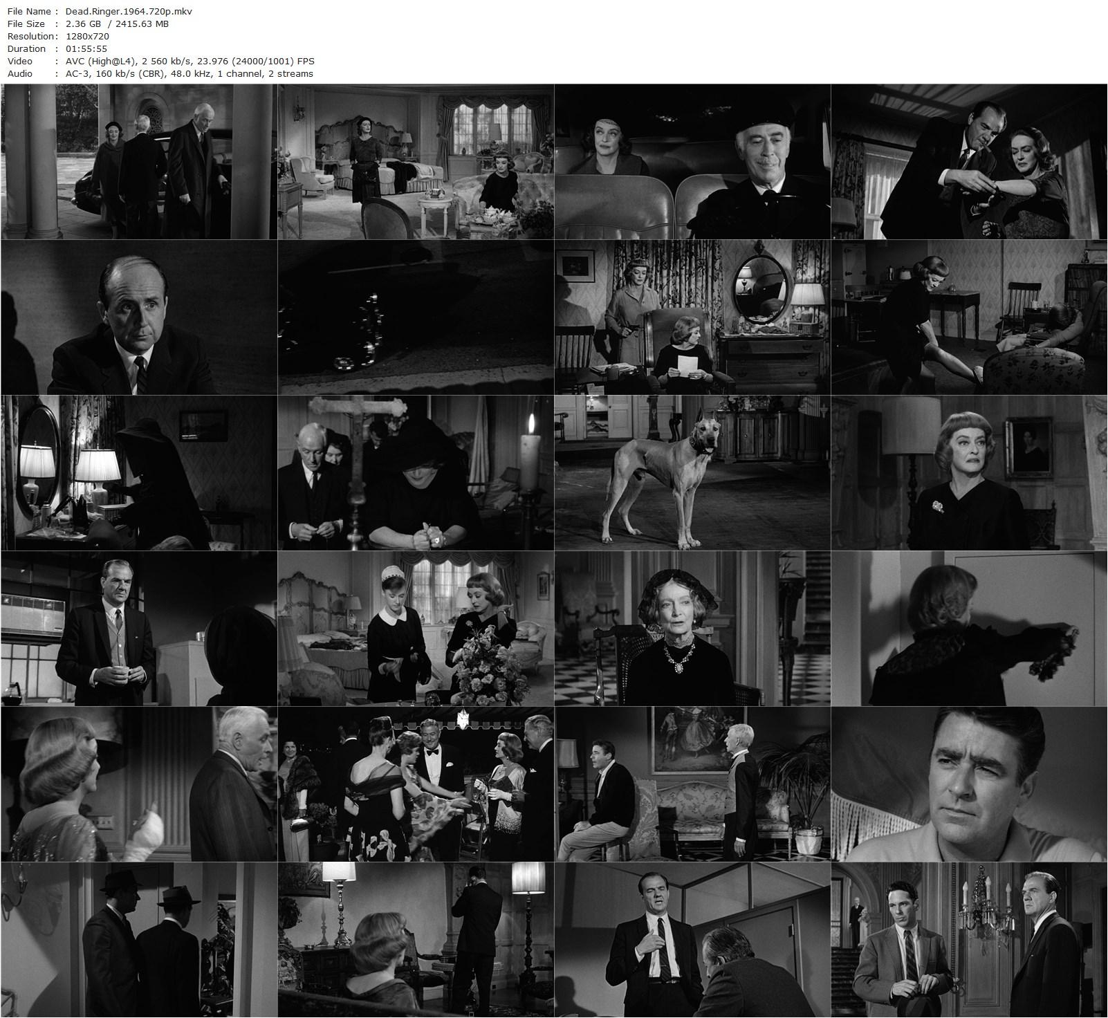 Dead Ringer (1964) Paul Henreid, Bette Davis, Karl Malden, Peter Lawford-poster