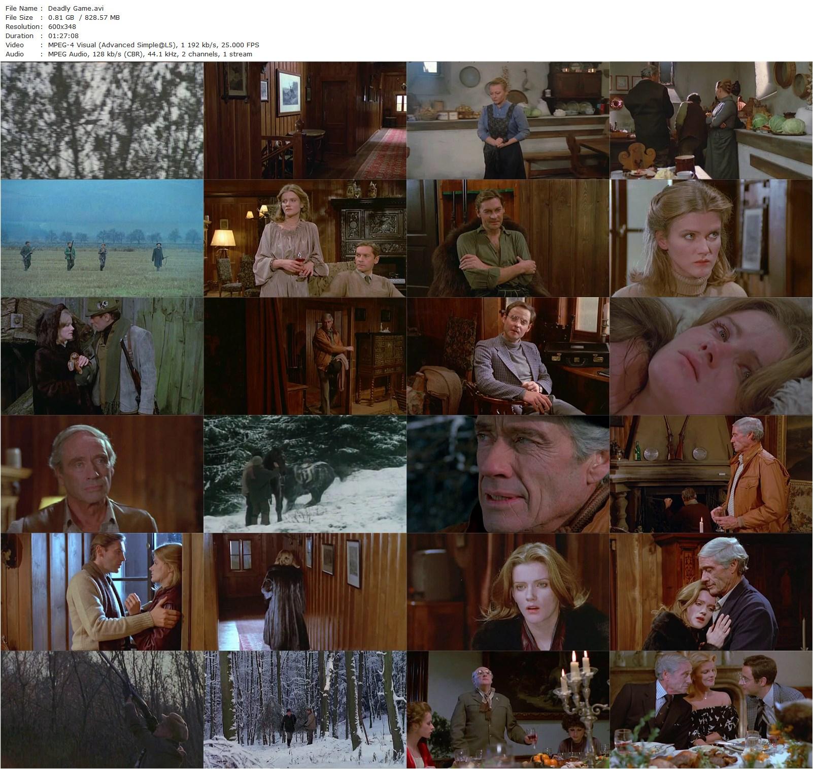 Deadly Game (1982) Károly Makk, Helmut Berger-poster