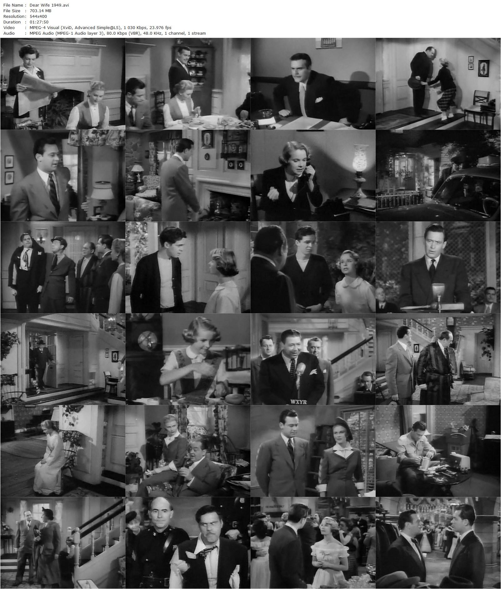 Dear Wife (1949) Richard Haydn, William Holden, Joan Caulfield, Billy De Wolfe-poster