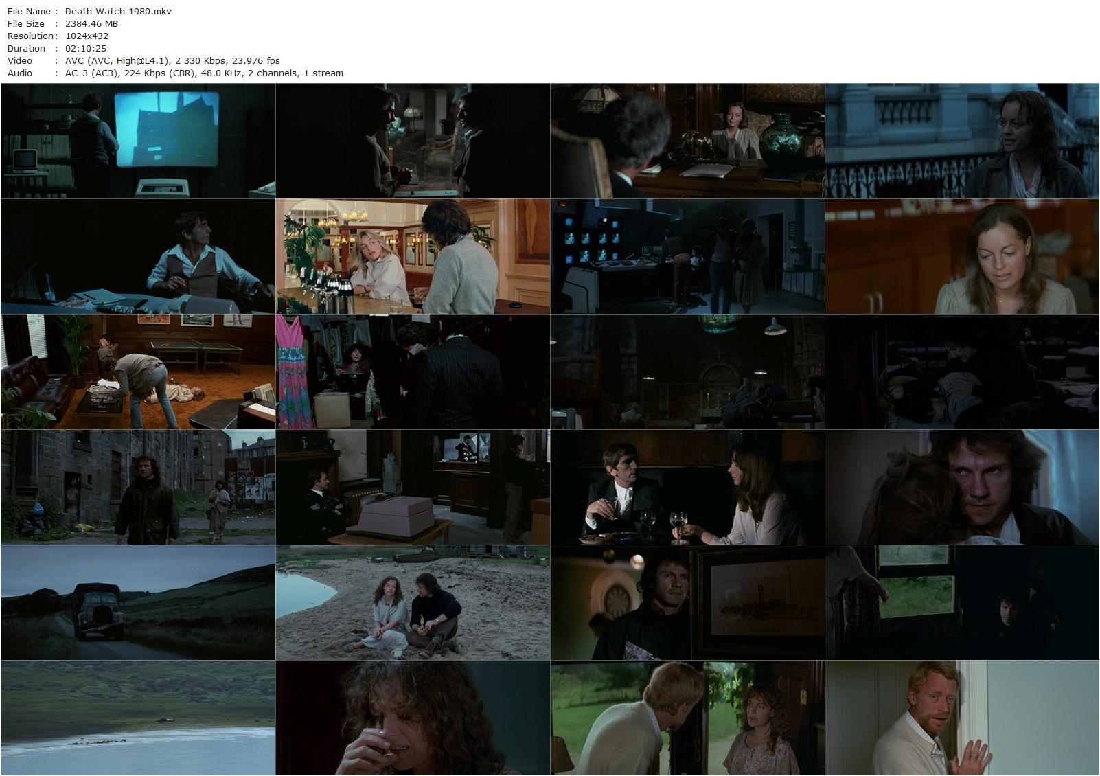 Death Watch (1980) Bertrand Tavernier, Romy Schneider, Harvey Keitel, Harry Dean Stanton-poster