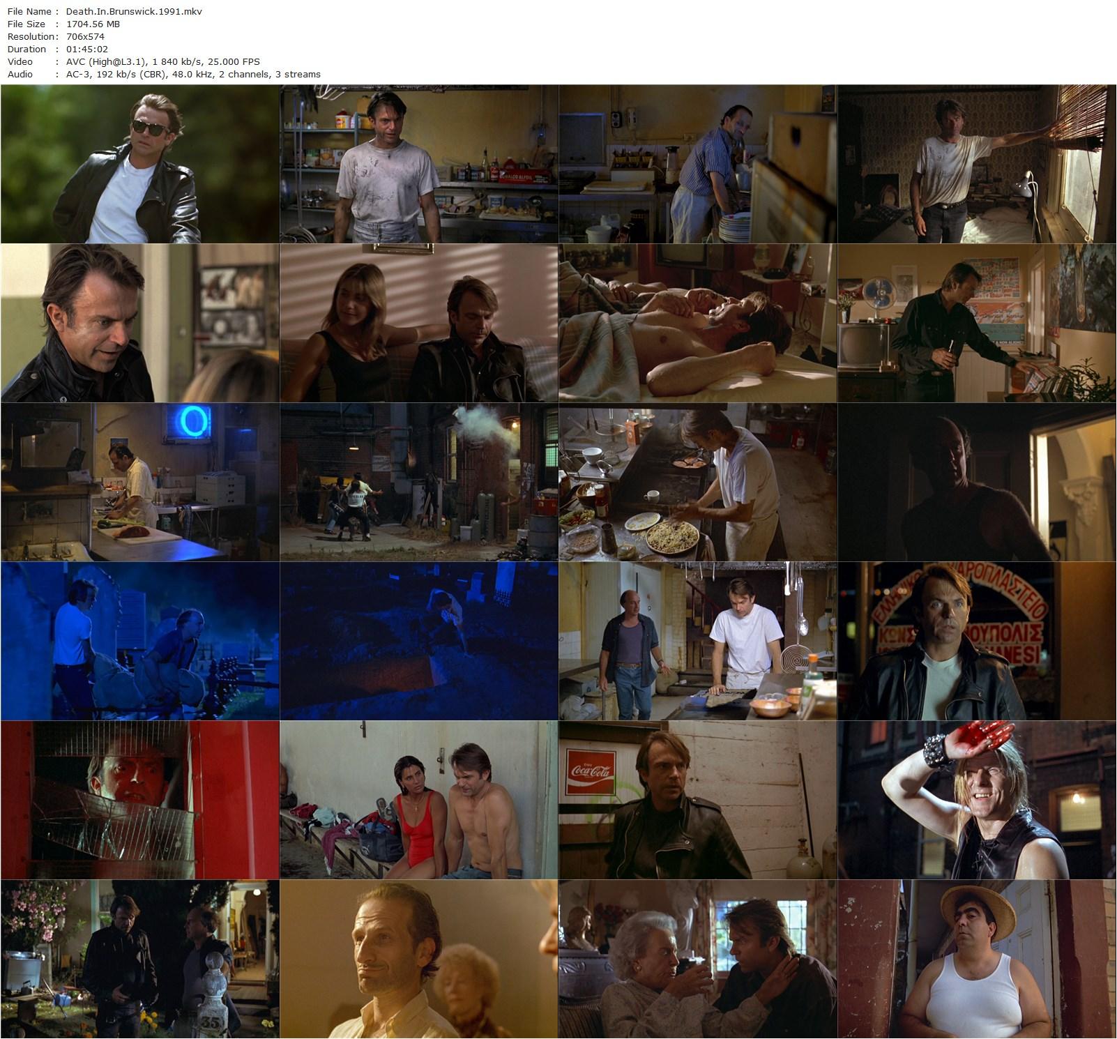 Death in Brunswick (1990) John Ruane, Sam Neill, Zoe Carides, John Clarke-poster