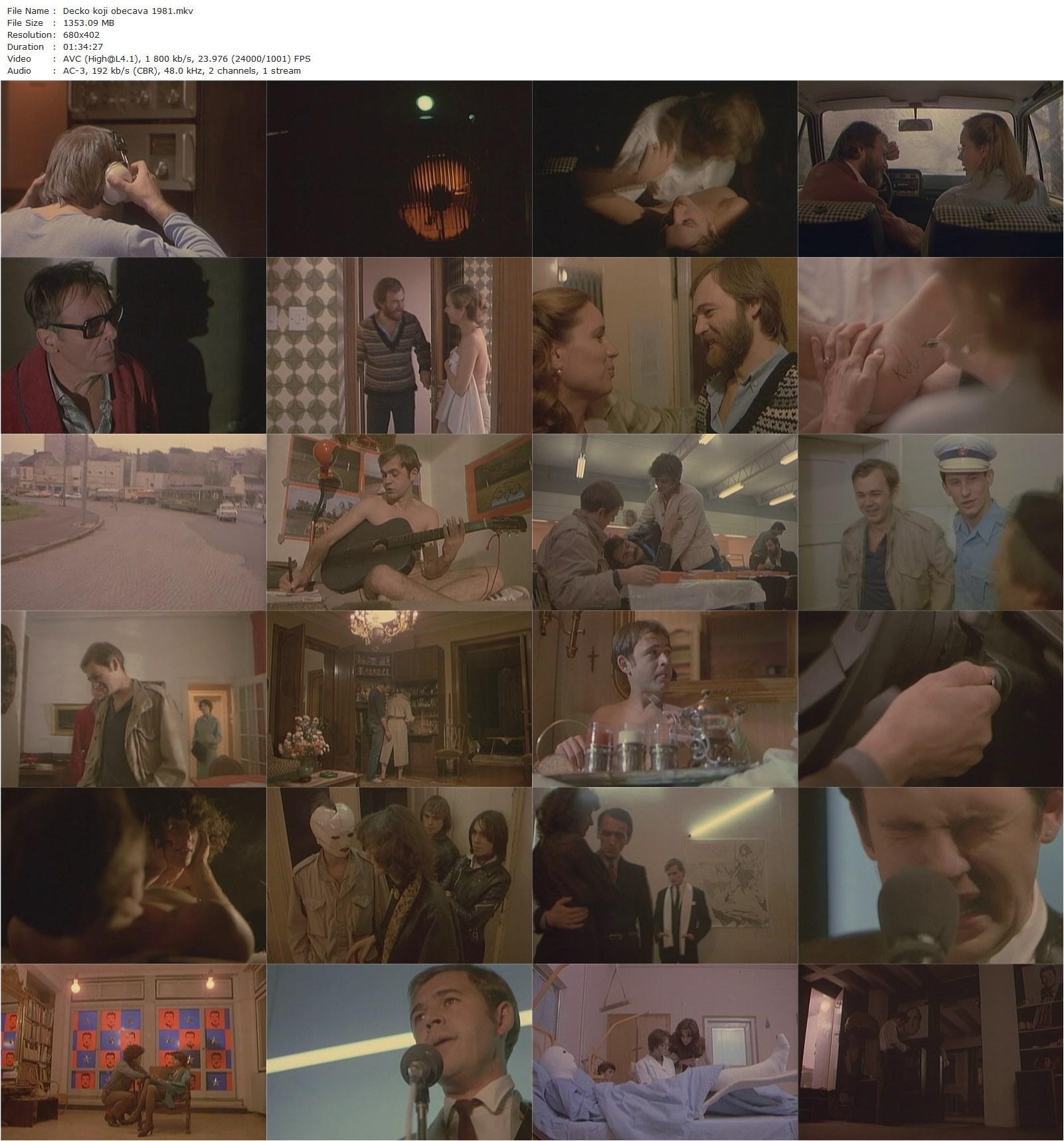 The Promising Boy AKA Decko koji obecava (1981) Milos ‘Misa’ Radivojevic, Aleksandar Bercek, Dara Dzokic, Rade Markovic-poster