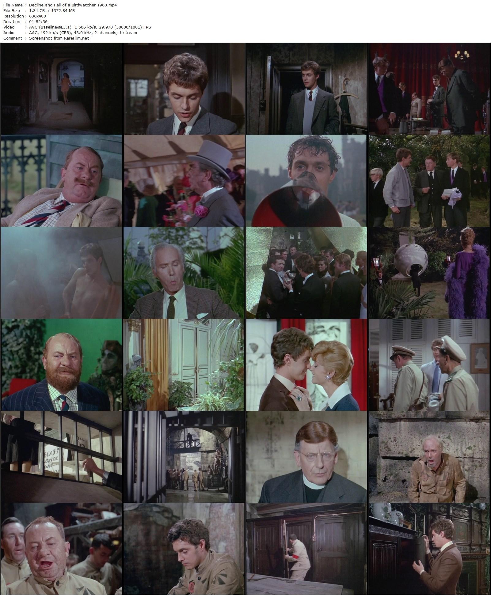 Decline and Fall… of a Birdwatcher (1968) John Krish, Robin Phillips, Felix Aylmer, Colin Blakely-poster