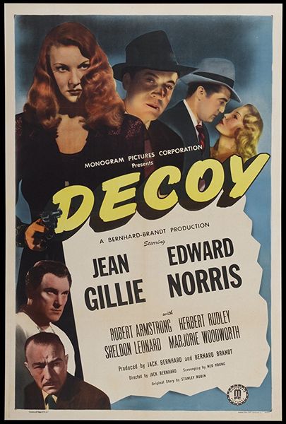 Decoy (1946) Jack Bernhard, Jean Gillie, Edward Norris, Robert Armstrong, Crime, Drama, Film-Noir, Thriller