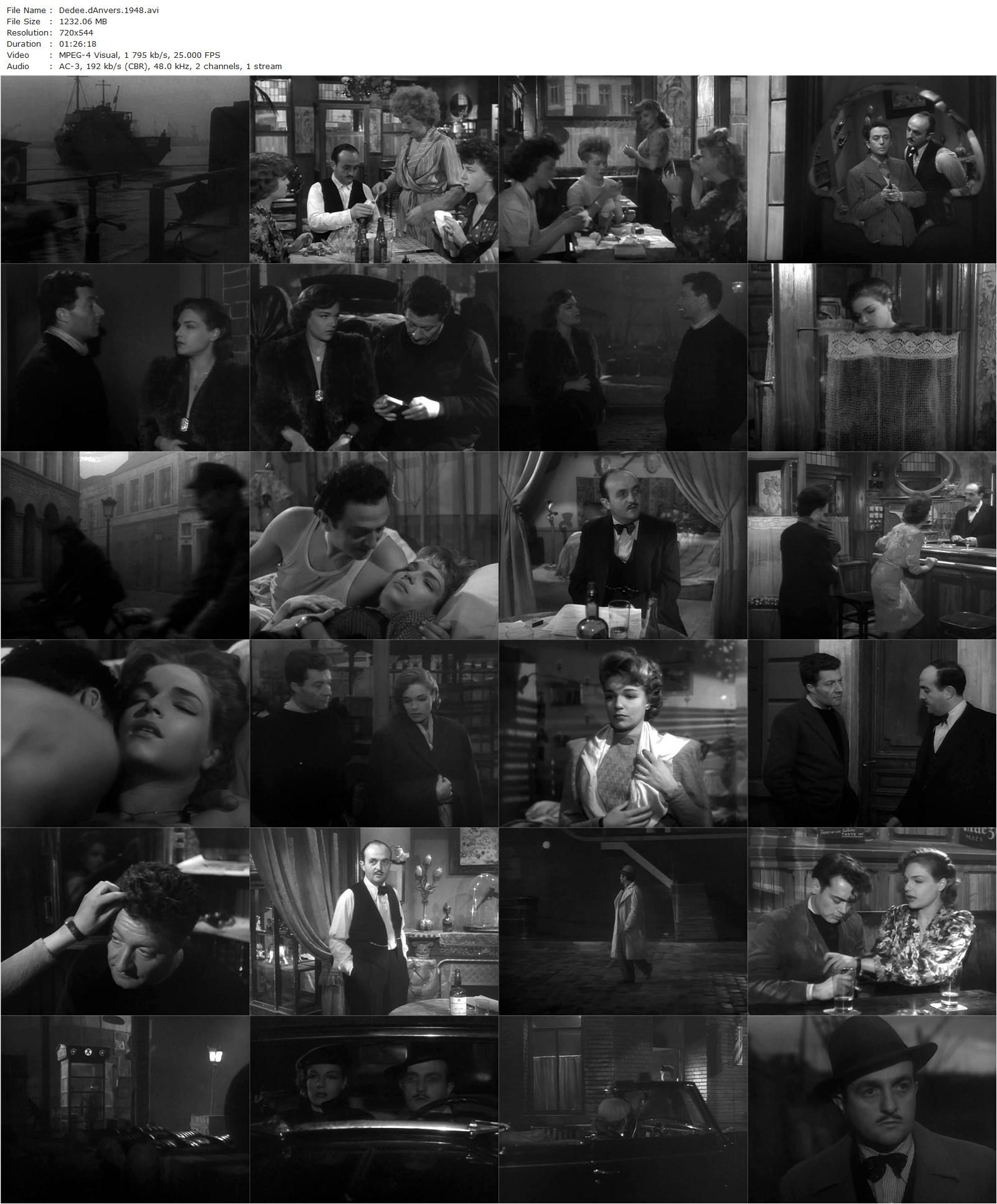 Woman of Antwerp / Dédée d’Anvers (1948) Yves Allégret, Bernard Blier, Simone Signoret, Marcello Pagliero-poster