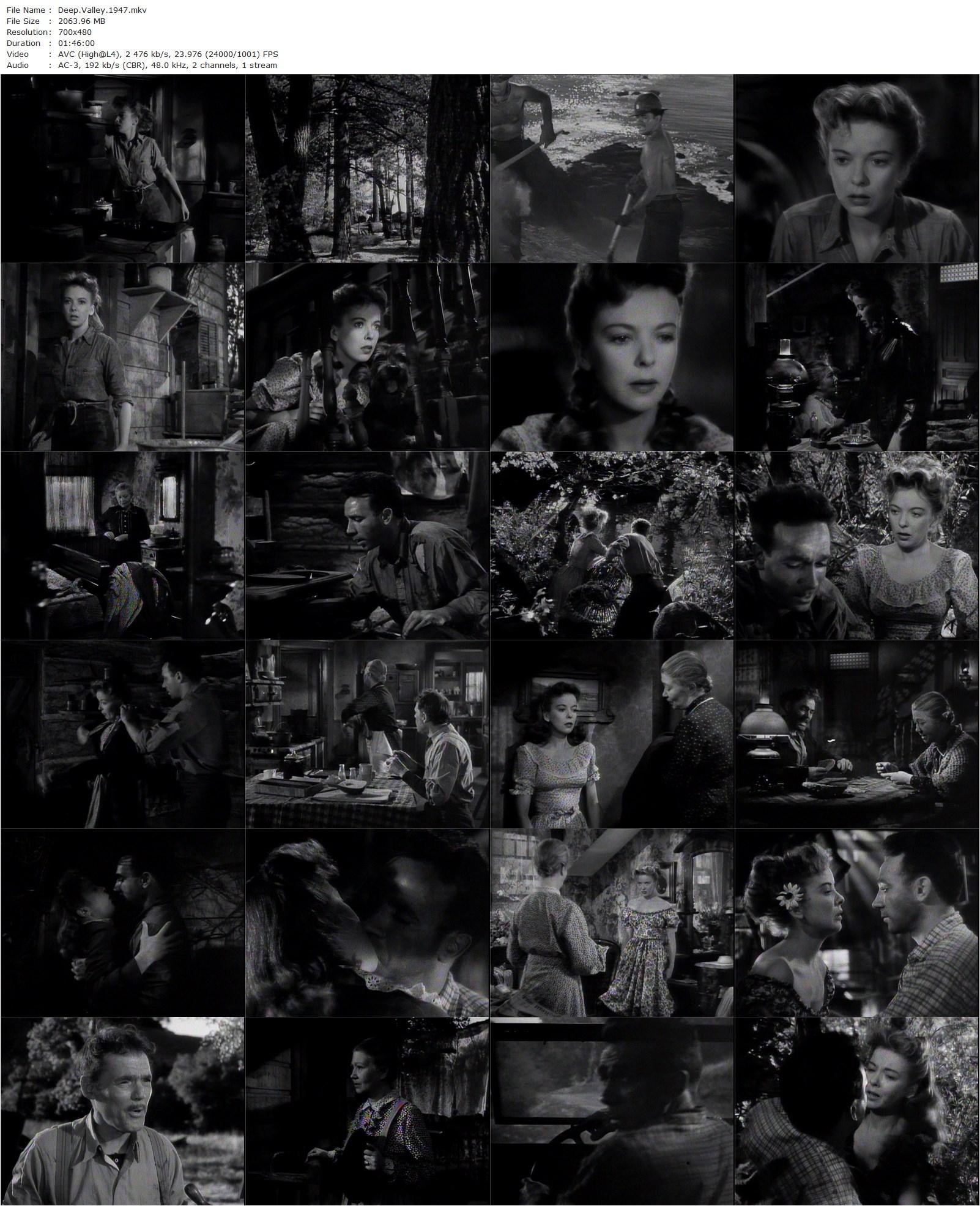 Deep Valley (1947) Jean Negulesco, Ida Lupino, Dane Clark, Wayne Morris-poster