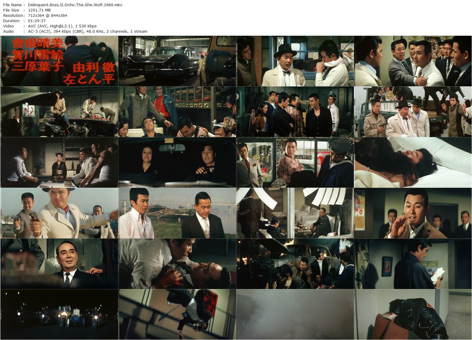 Delinquent Boss – Ocho, the She Wolf (1969) Yukio Noda, Tatsuo Umemiya, Shin’ichi Chiba, Shigeru Katsumi-poster