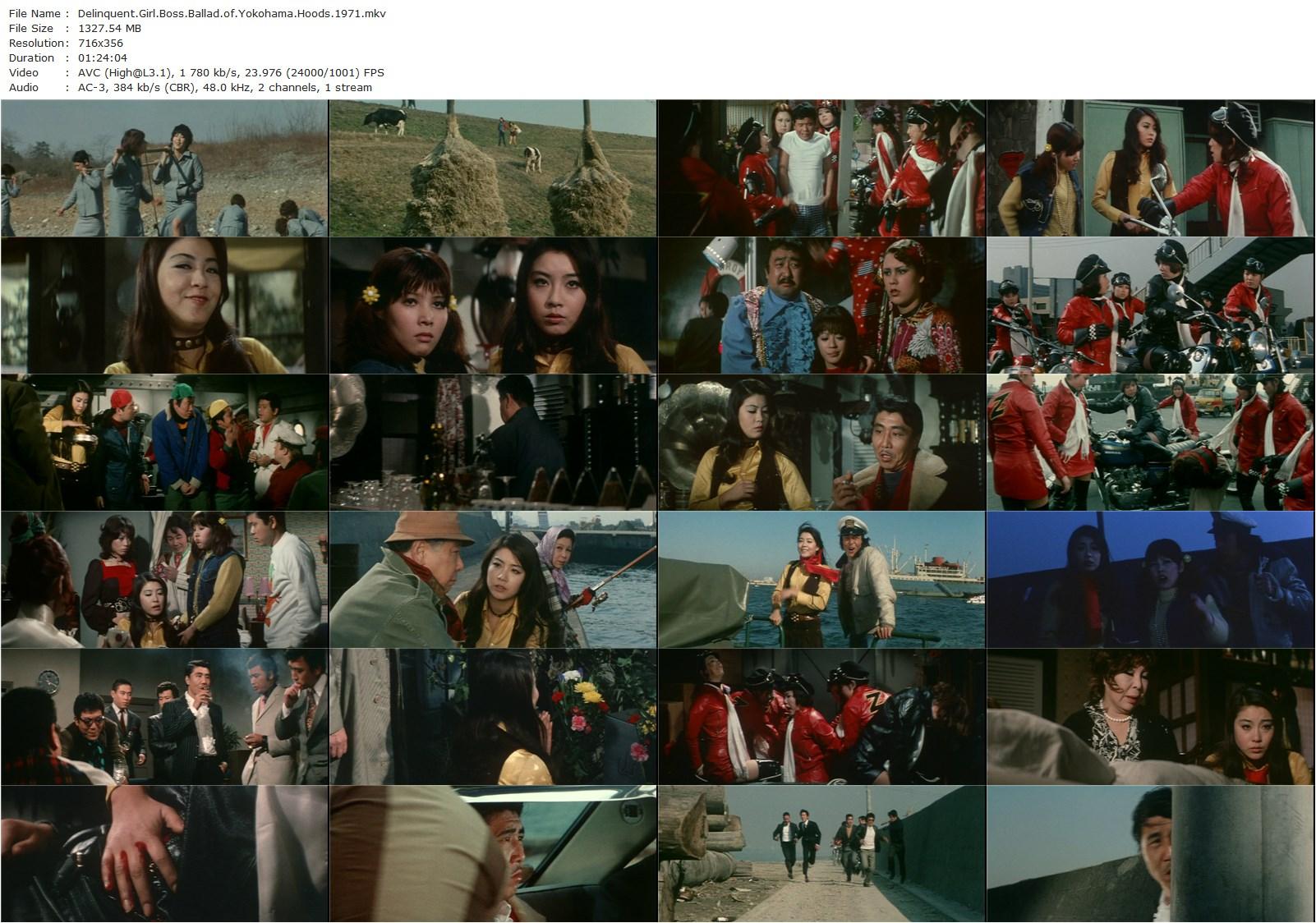Delinquent Girl Boss: Ballad of Yokohama Hoods AKA Zubeko banchô: Hamagure kazoe uta (1971) Kazuhiko Yamaguchi, Reiko Ôshida, Yukie Gagawa, Shuushibo-poster