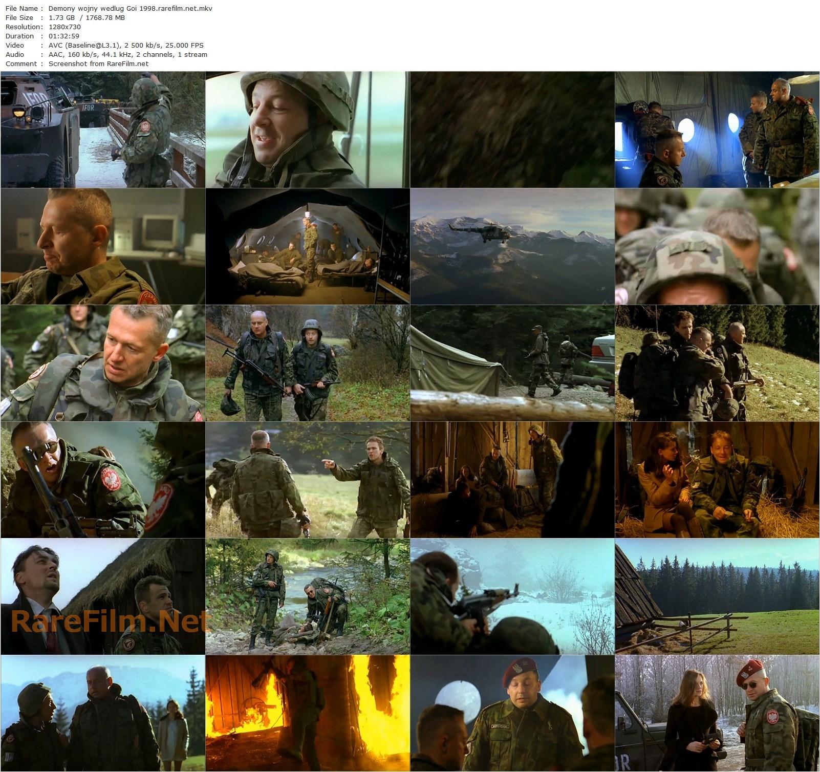 Demons of War / Demony wojny wg Goi (1998) Wladyslaw Pasikowski, Boguslaw Linda, Zbigniew Zamachowski, Tadeusz Huk-poster