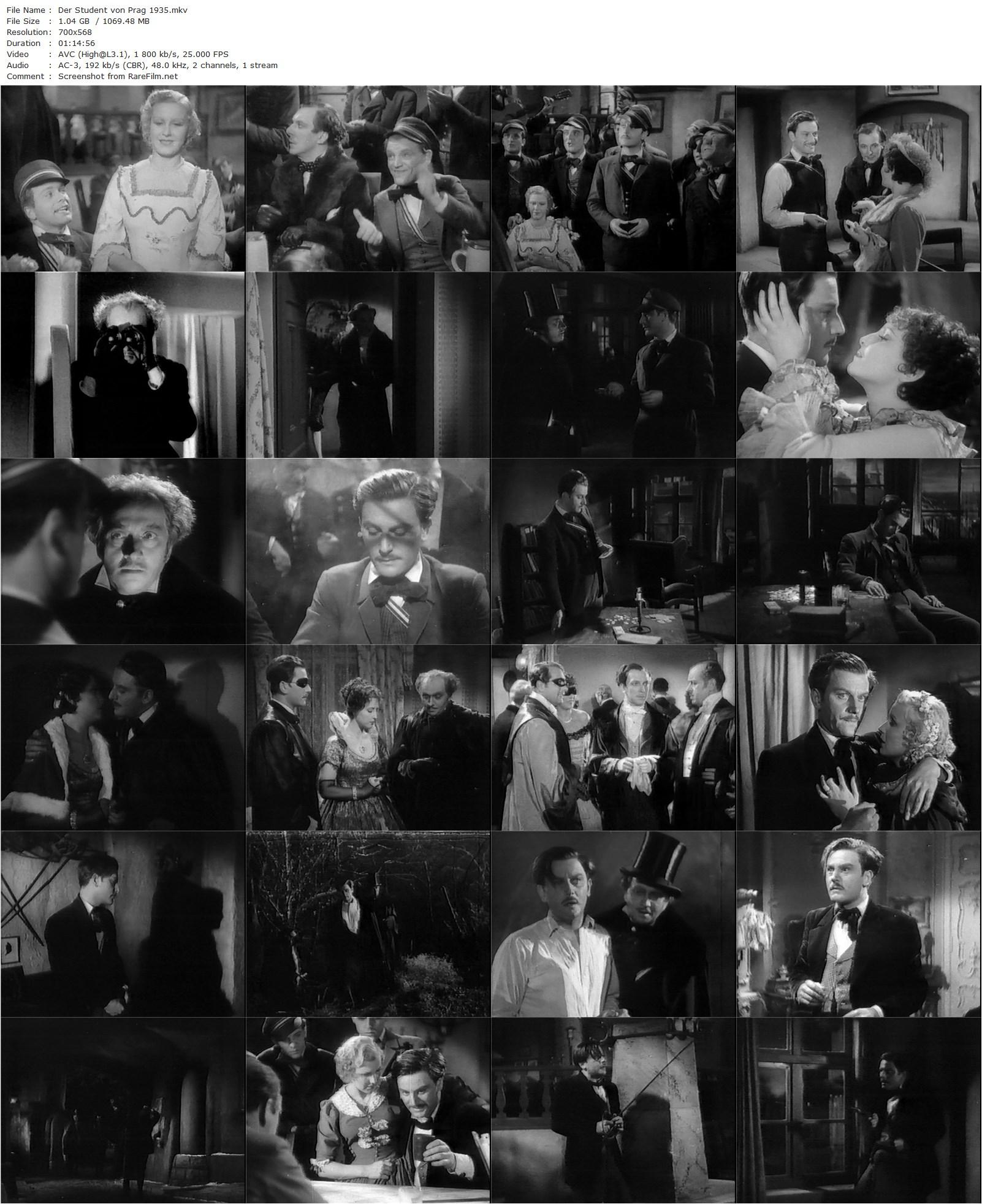 The Student of Prague / Der Student von Prag (1935) Arthur Robison, Anton Walbrook, Theodor Loos, Dorothea Wieck-poster