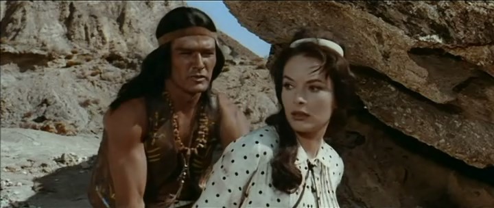 The Last Tomahawk / Der letzte Mohikaner (1965) Harald Reinl, Joachim Fuchsberger, Karin Dor, Marie France-poster