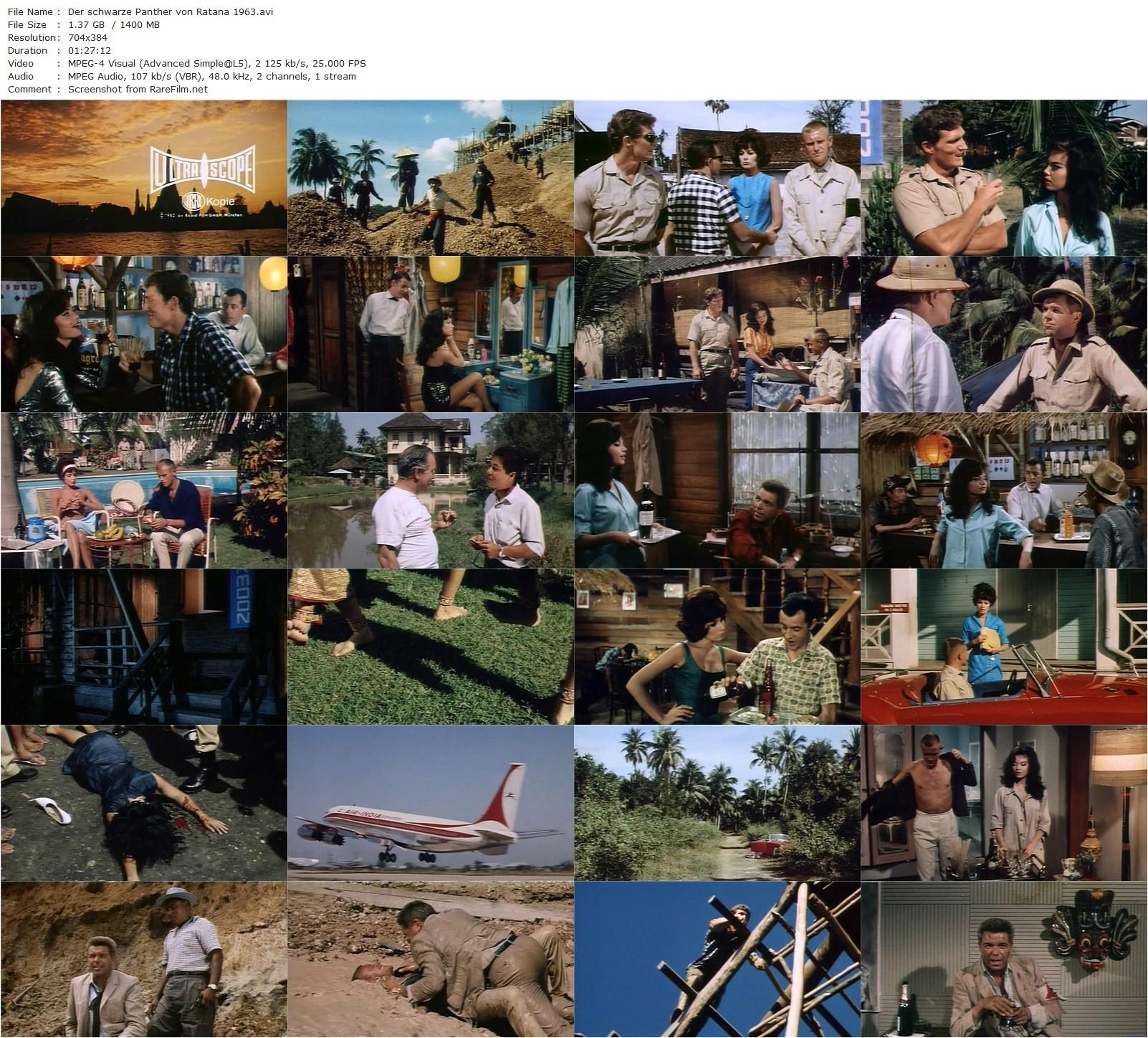 The Black Panther of Ratana / Der schwarze Panther von Ratana (1963) Tae Prakardwutthisan, Jürgen Roland, Marianne Koch, Heinz Drache, Horst Frank-poster