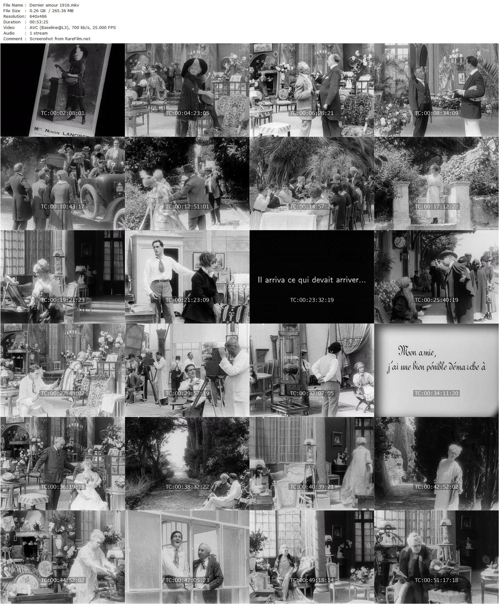 Dernier amour (1916) Léonce Perret, René Cresté, Valentine Petit, Reine Dessort-poster