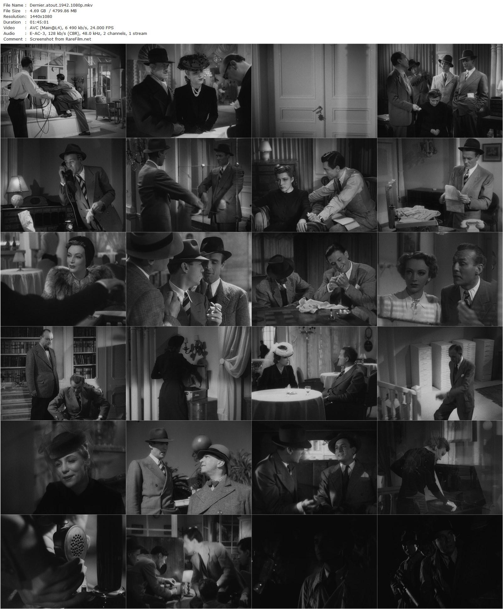 The Trump Card / Dernier Atout (1942) Jacques Becker, Mireille Balin, Raymond Rouleau, Pierre Renoir-poster