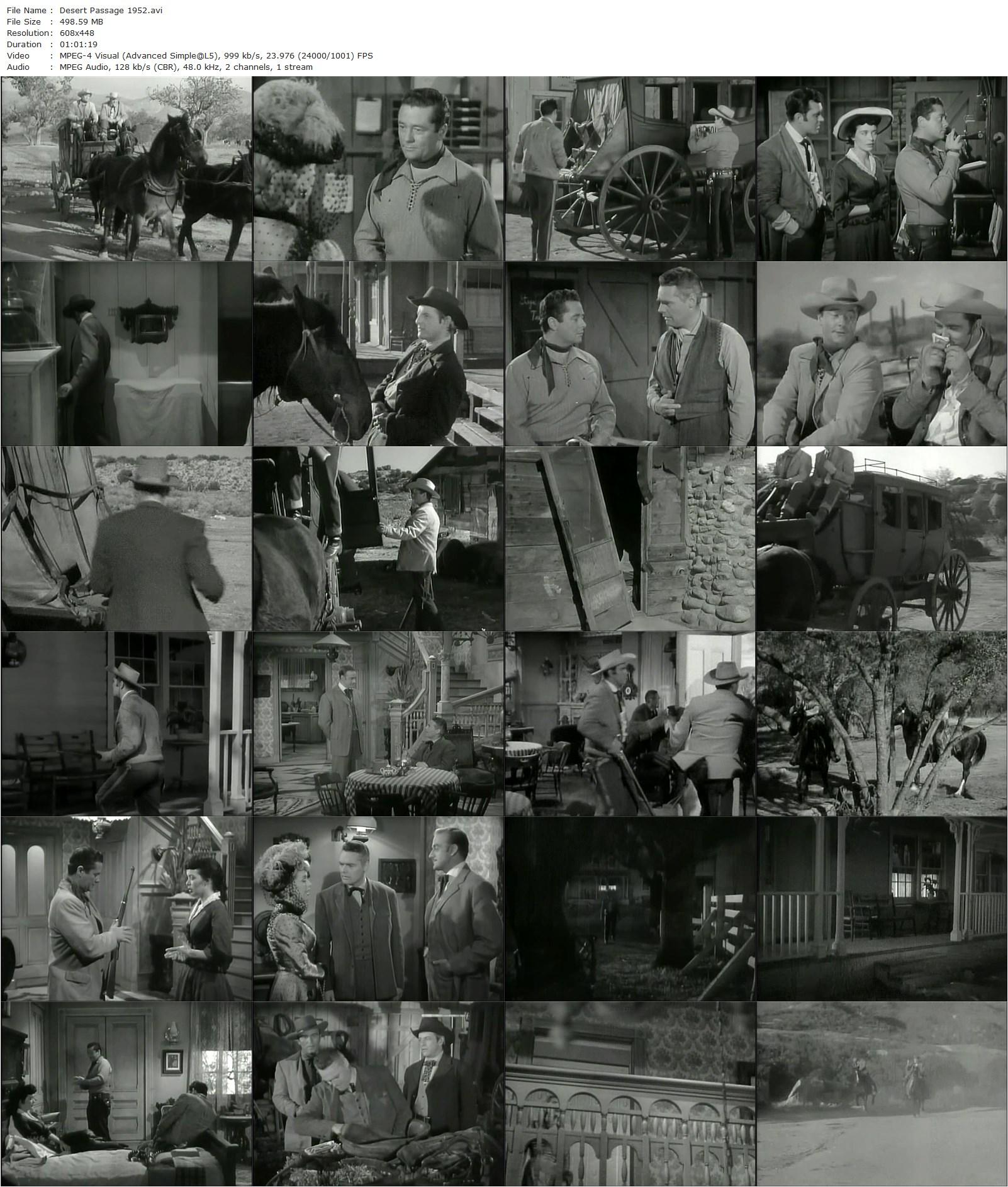 Desert Passage (1952) Lesley Selander, Tim Holt-poster