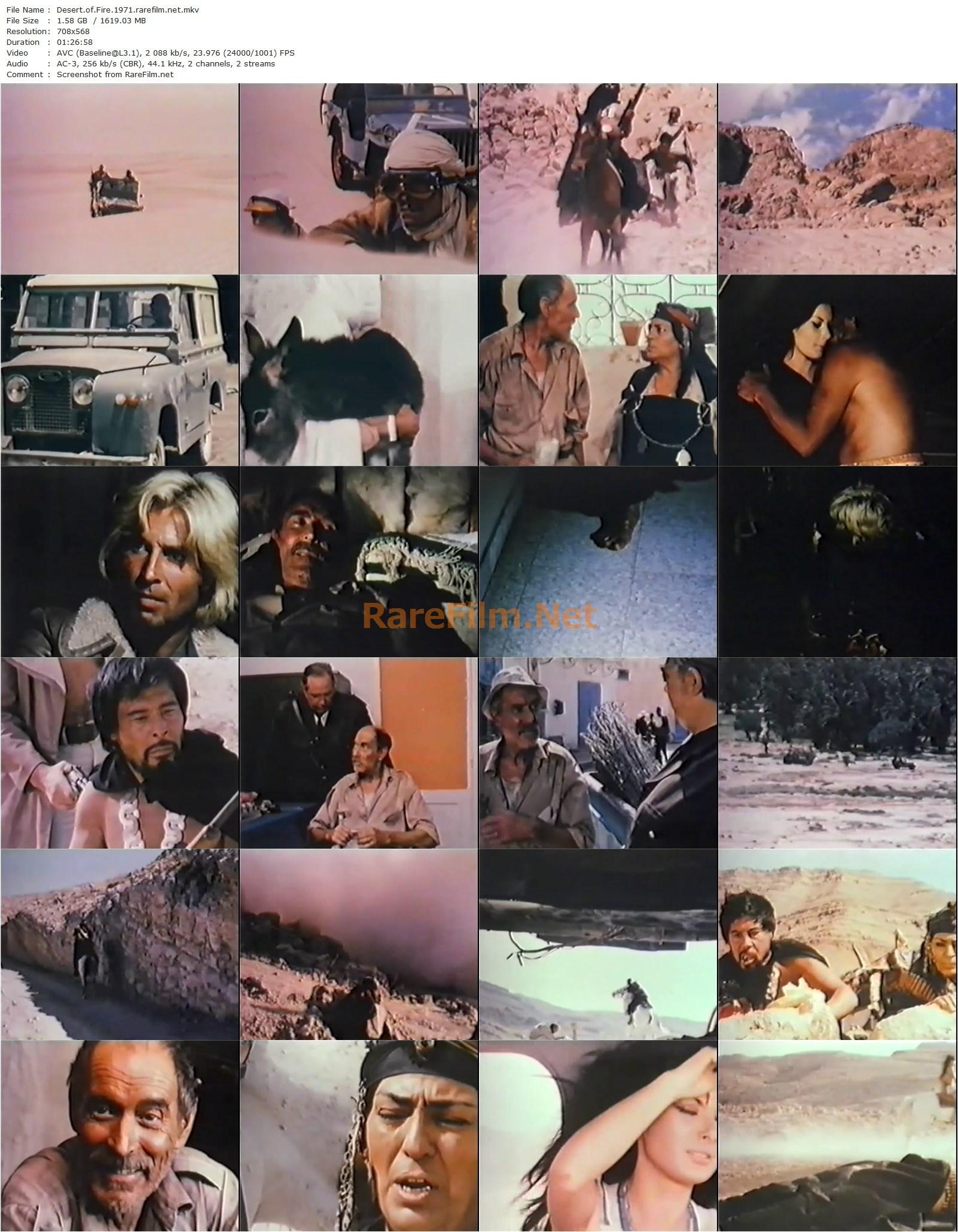 Desert of Fire / Deserto di fuoco (1971) Renzo Merusi, Edwige Fenech, George Wang, Giuseppe Addobbati-poster