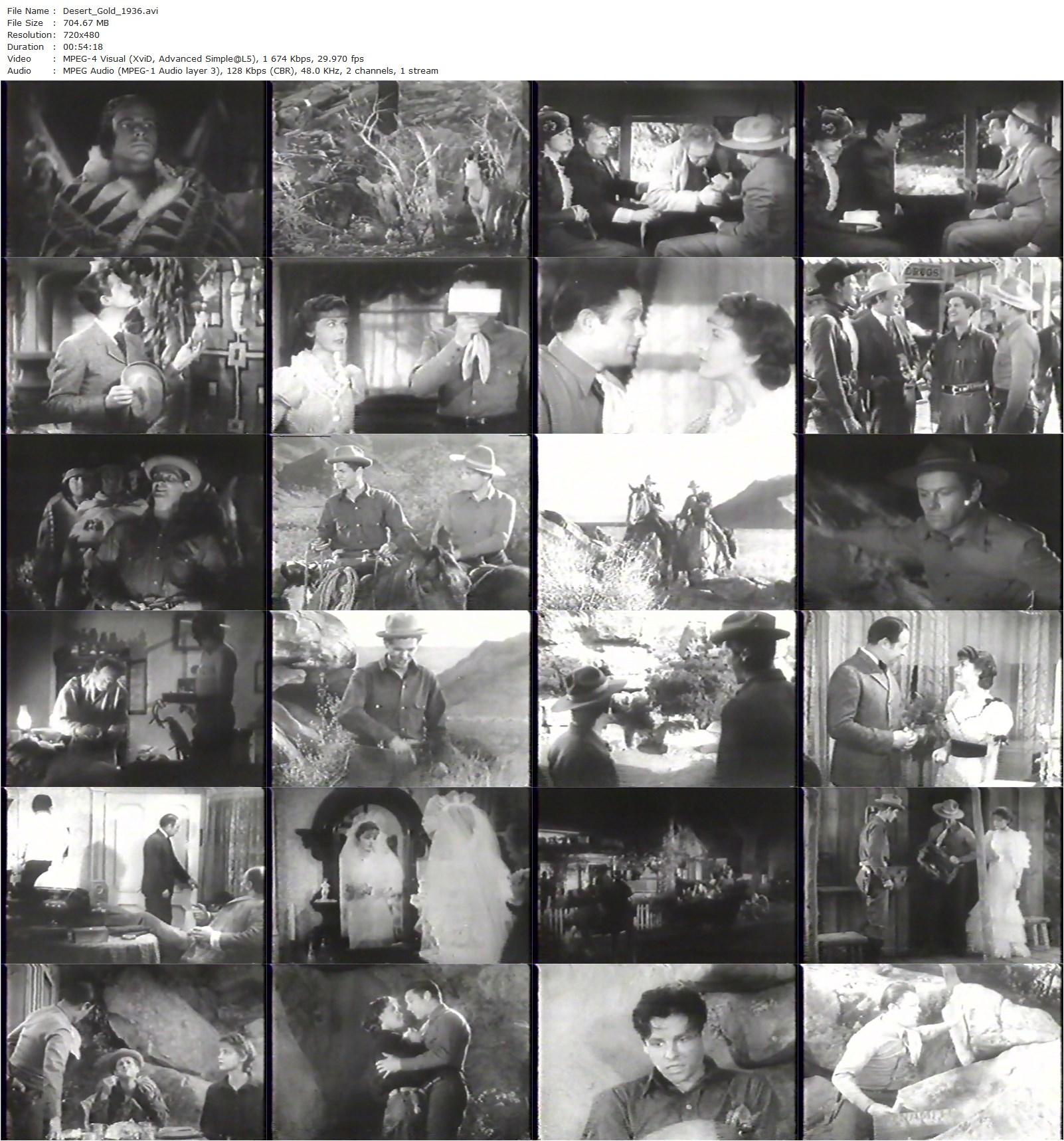 Desert Gold (1936) James P. Hogan, Buster Crabbe-poster