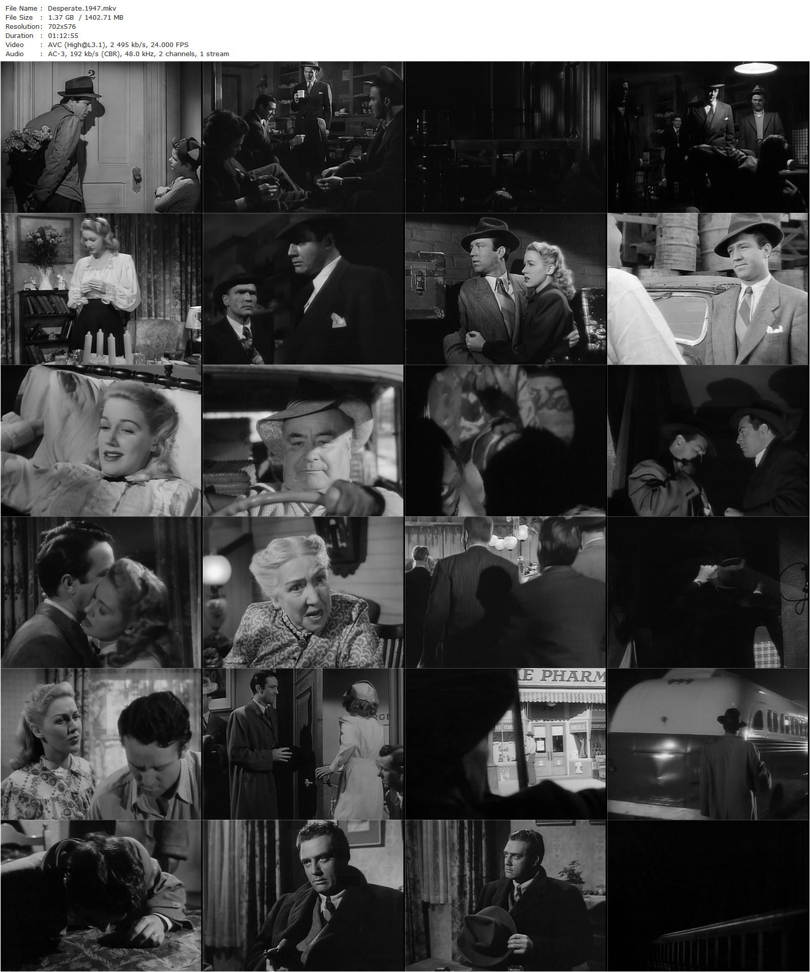 Desperate (1947) Anthony Mann, Steve Brodie, Audrey Long, Raymond Burr-poster