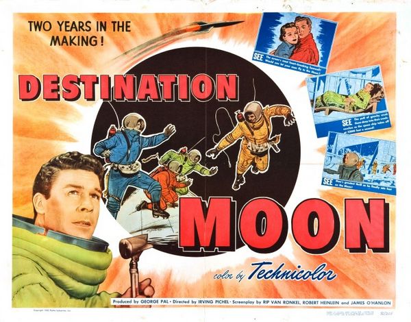 Destination Moon (1950) Irving Pichel, John Archer, Warner Anderson, Tom Powers, Adventure, Drama, Sci-Fi