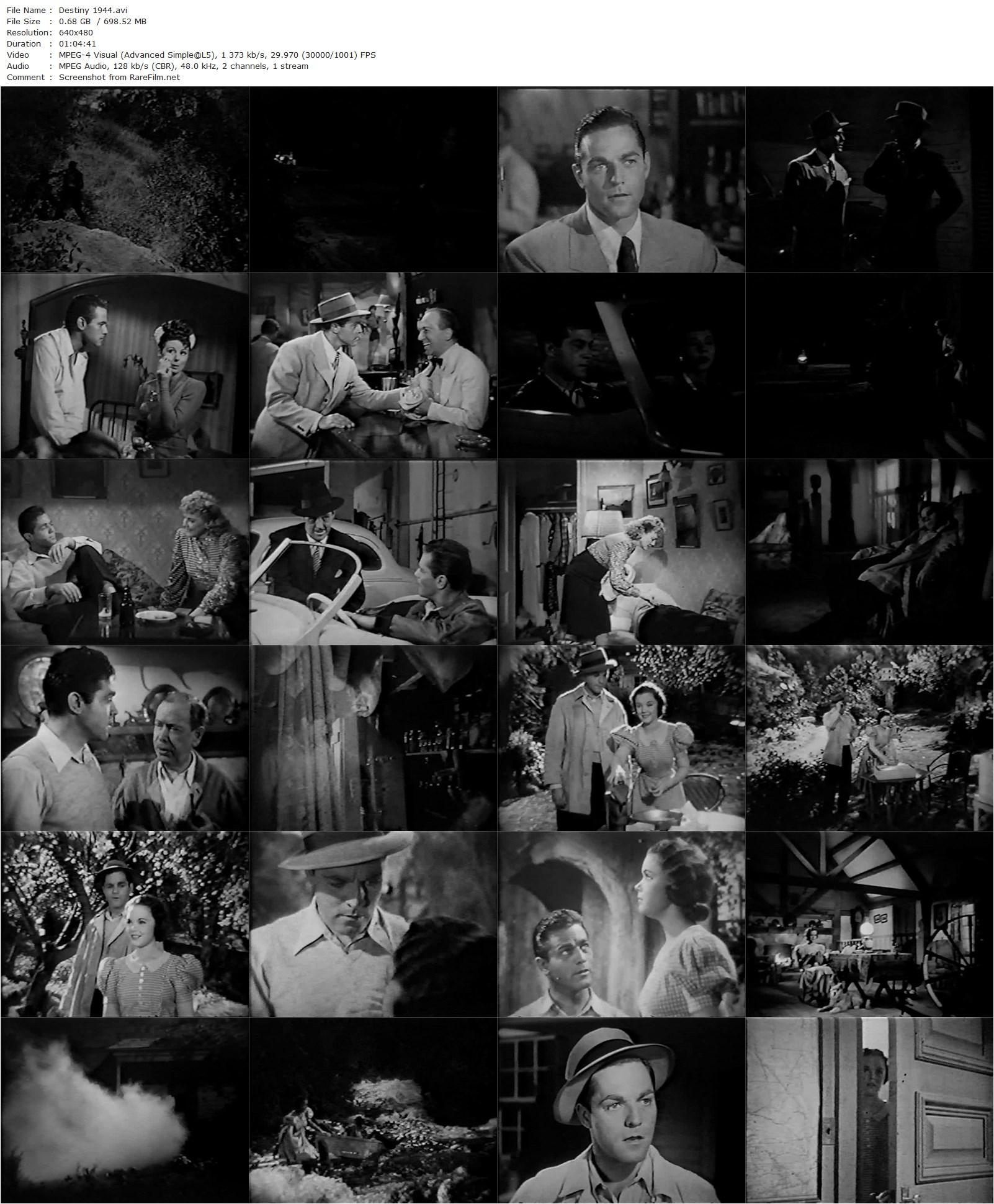 Destiny (1944) Reginald Le Borg, Gloria Jean, Alan Curtis, Frank Craven-poster