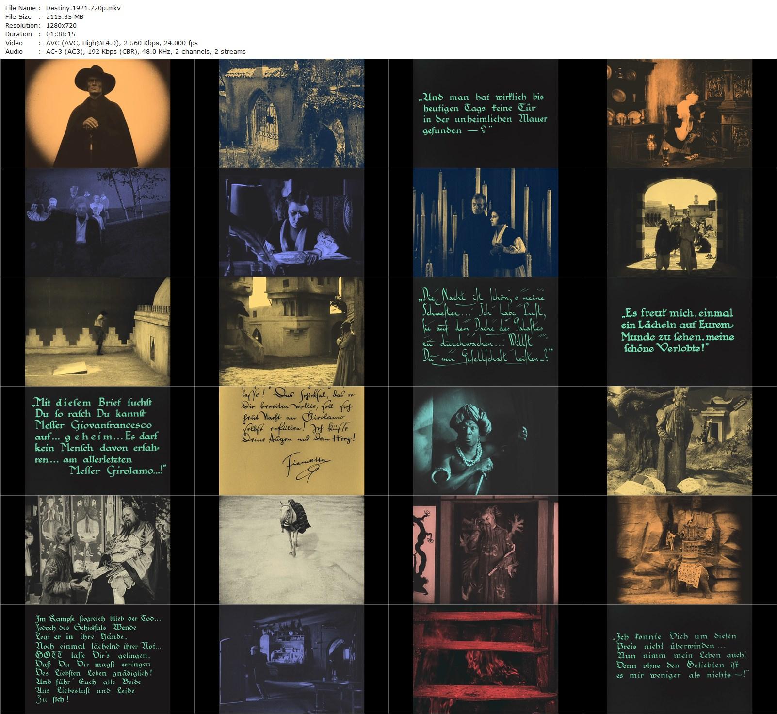 Destiny (1921) Fritz Lang, Lil Dagover, Walter Janssen, Bernhard Goetzke-poster