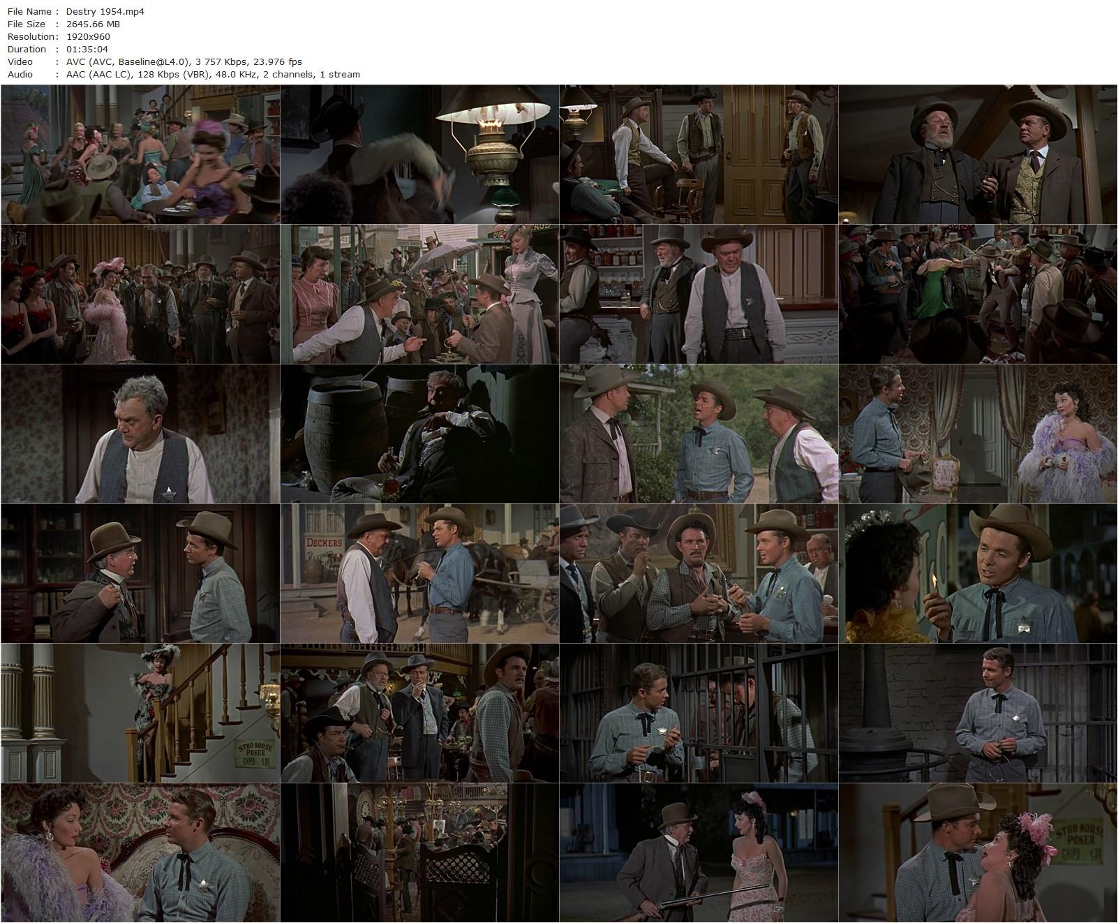 Destry (1954) George Marshall, Audie Murphy, Mari Blanchard, Lyle Bettger-poster