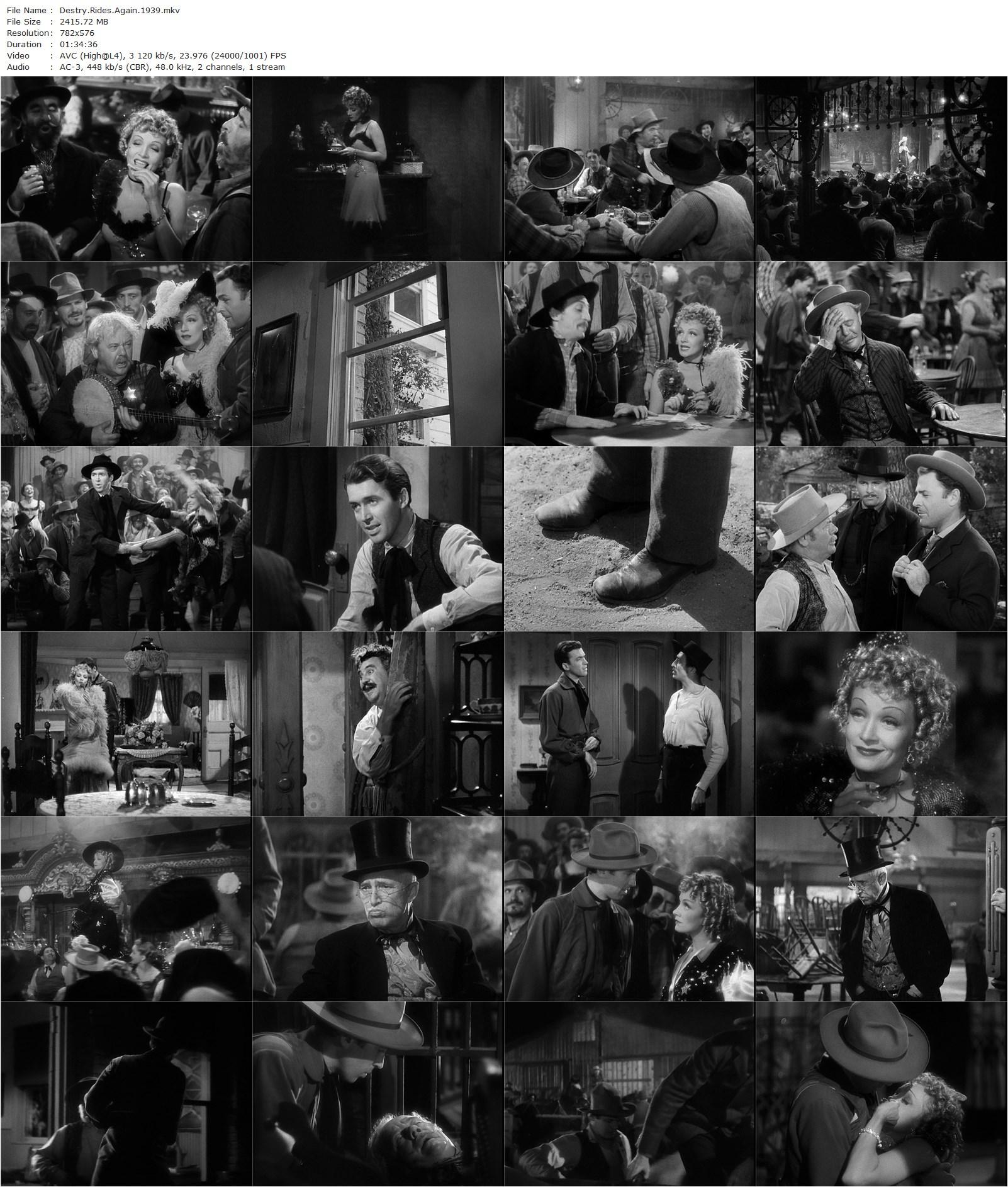 Destry Rides Again (1939) George Marshall, Marlene Dietrich, James Stewart, Mischa Auer-poster