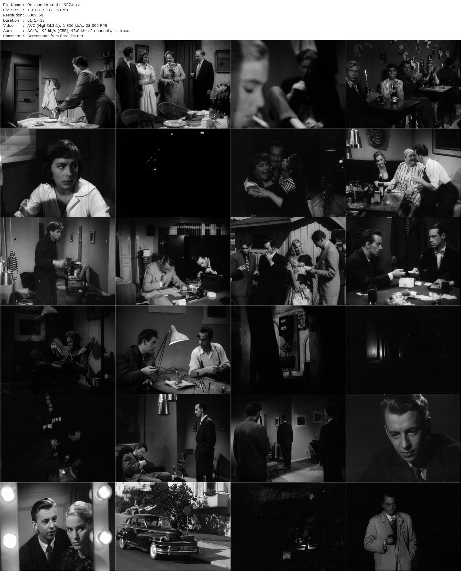 Det händer i natt (1957) Arne Ragneborn-poster