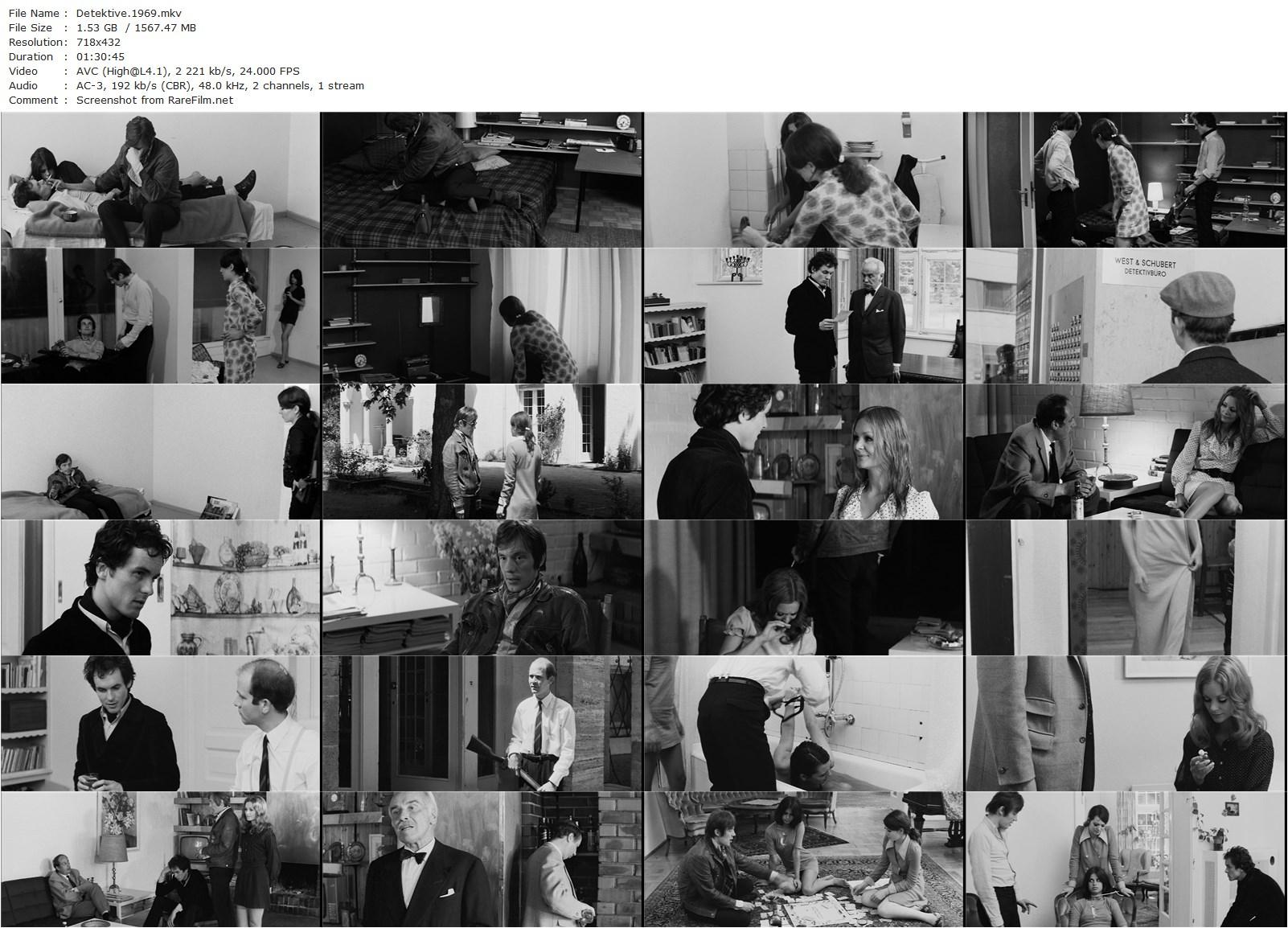 Detektive (1969) Rudolf Thome, Ulli Lommel-poster