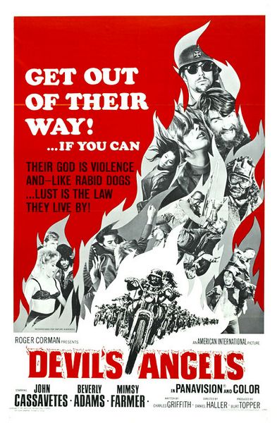 Devil’s Angels (1967) Daniel Haller, John Cassavetes, Beverly Adams, Mimsy Farmer