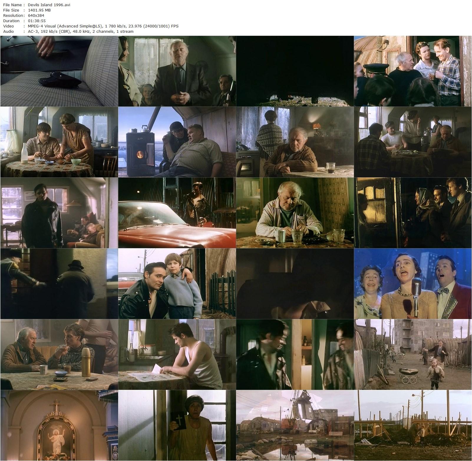 Devil’s Island / Djöflaeyjan (1996) Friðrik Þór Friðriksson, Baltasar Kormákur, Gísli Halldórsson, Sigurveig Jónsdóttir-poster