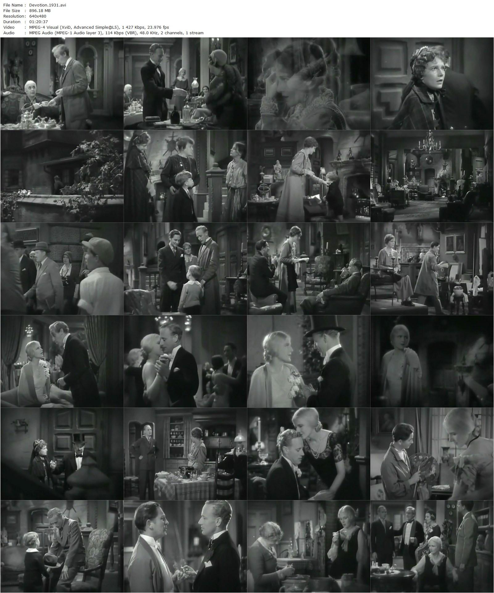 Devotion (1931) Robert Milton, Ann Harding-poster