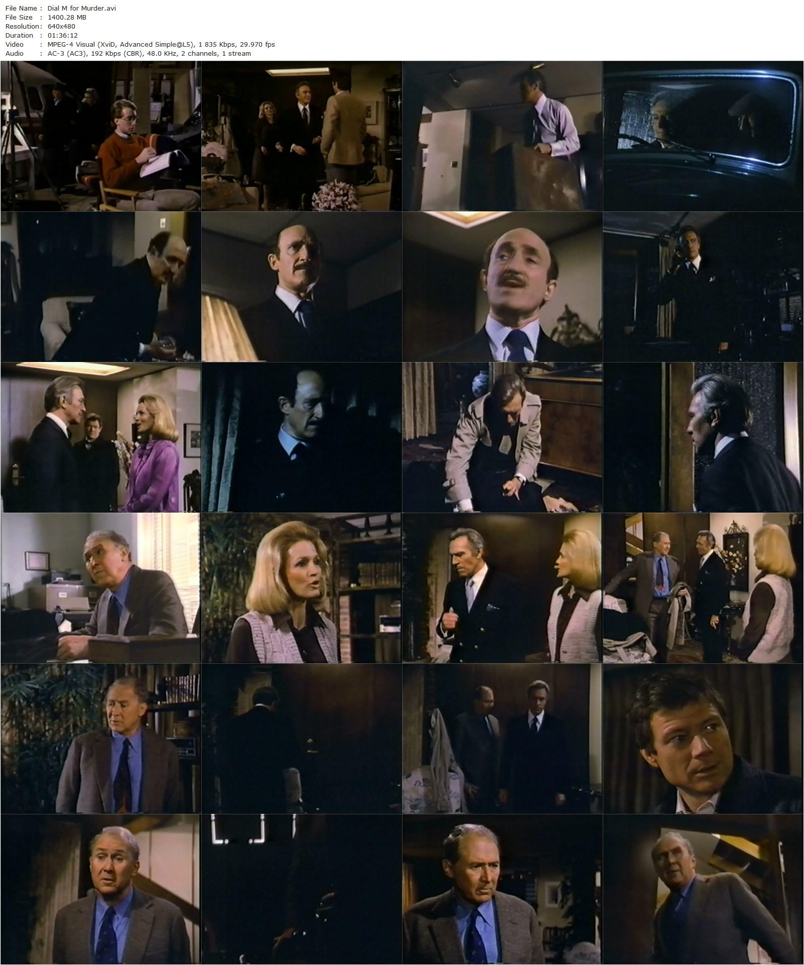 Dial M for Murder (1981) Boris Sagal, Angie Dickinson, Christopher Plummer, Anthony Quayle-poster