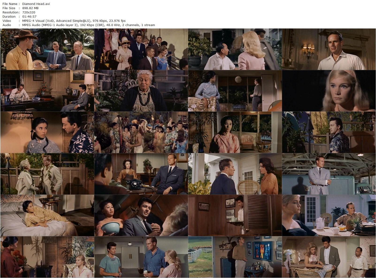 Diamond Head (1962) Guy Green, Charlton Heston, Yvette Mimieux, George Chakiris-poster