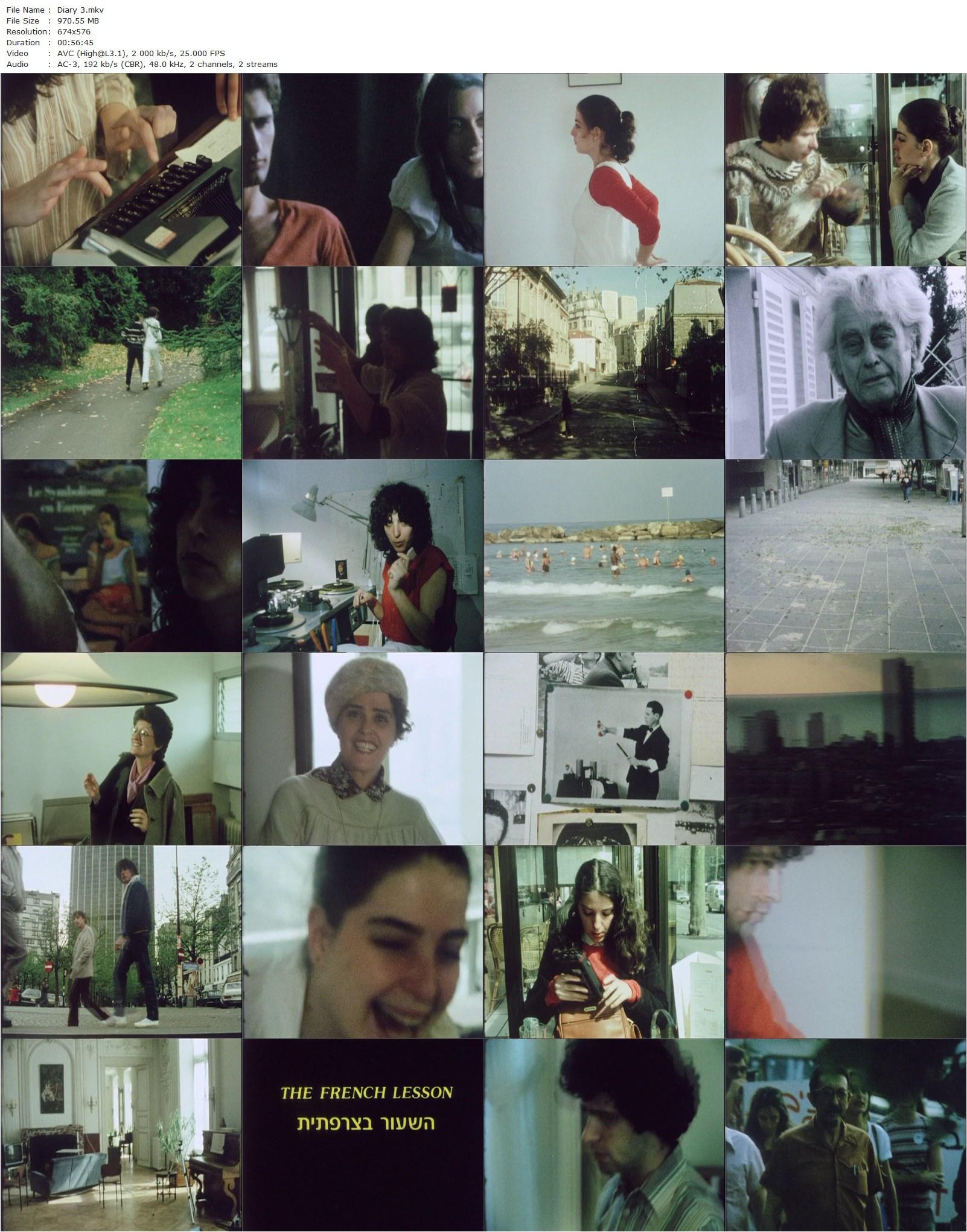 Diary (1983) David Perlov, Mira Perlov, Yael Perlov-poster