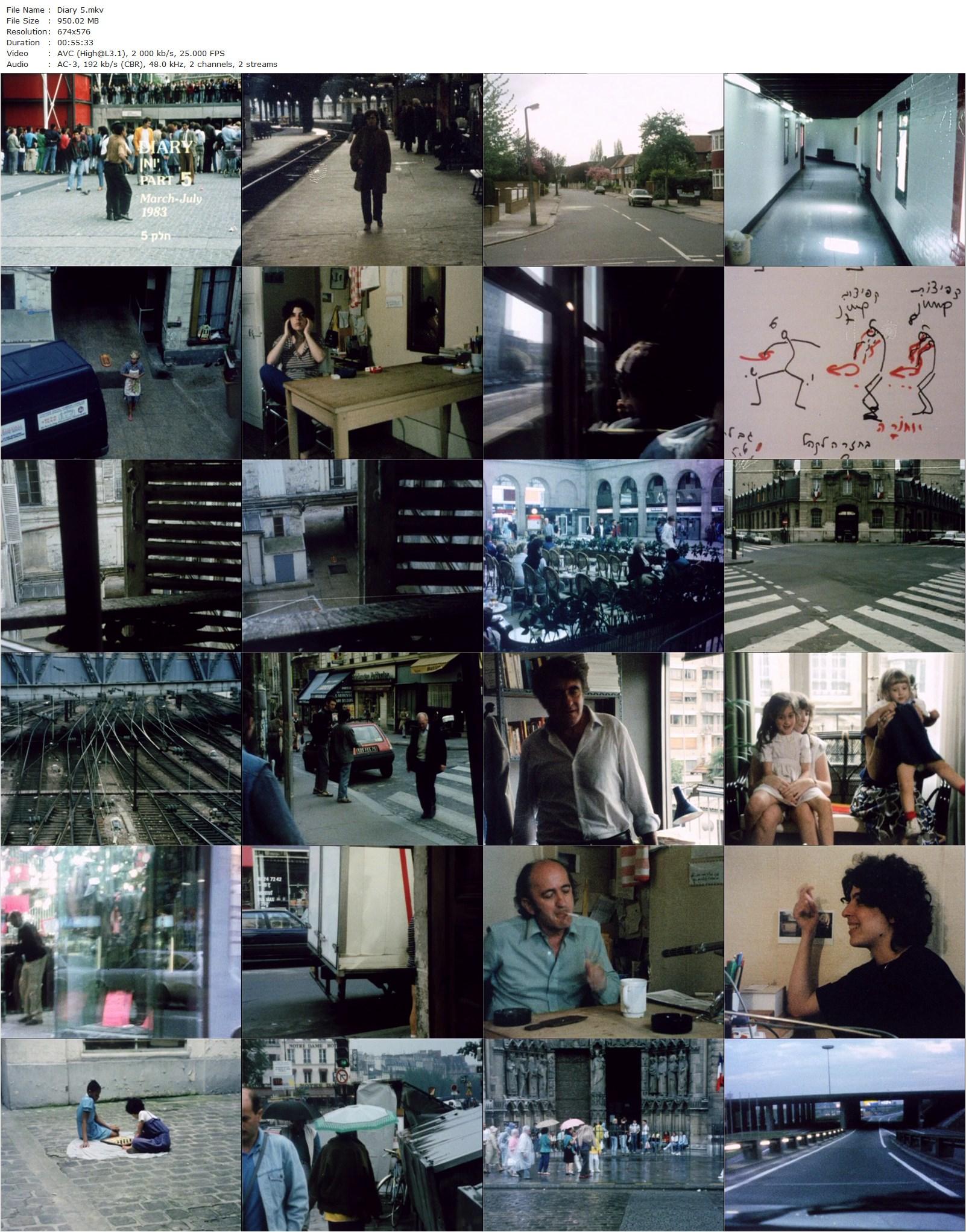 Diary (1983) David Perlov, Mira Perlov, Yael Perlov-poster