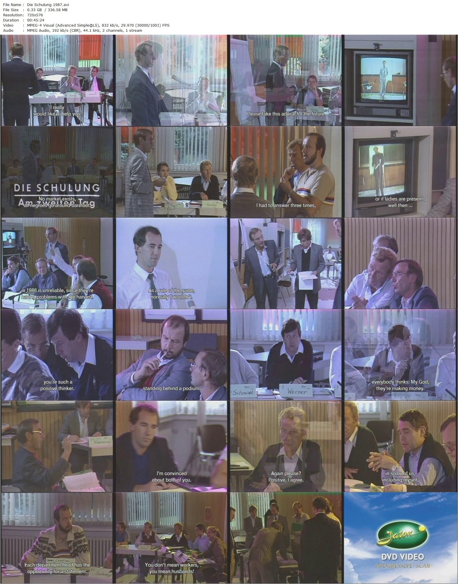 Indoctrination AKA Die Schulung (1987) Harun Farocki-poster