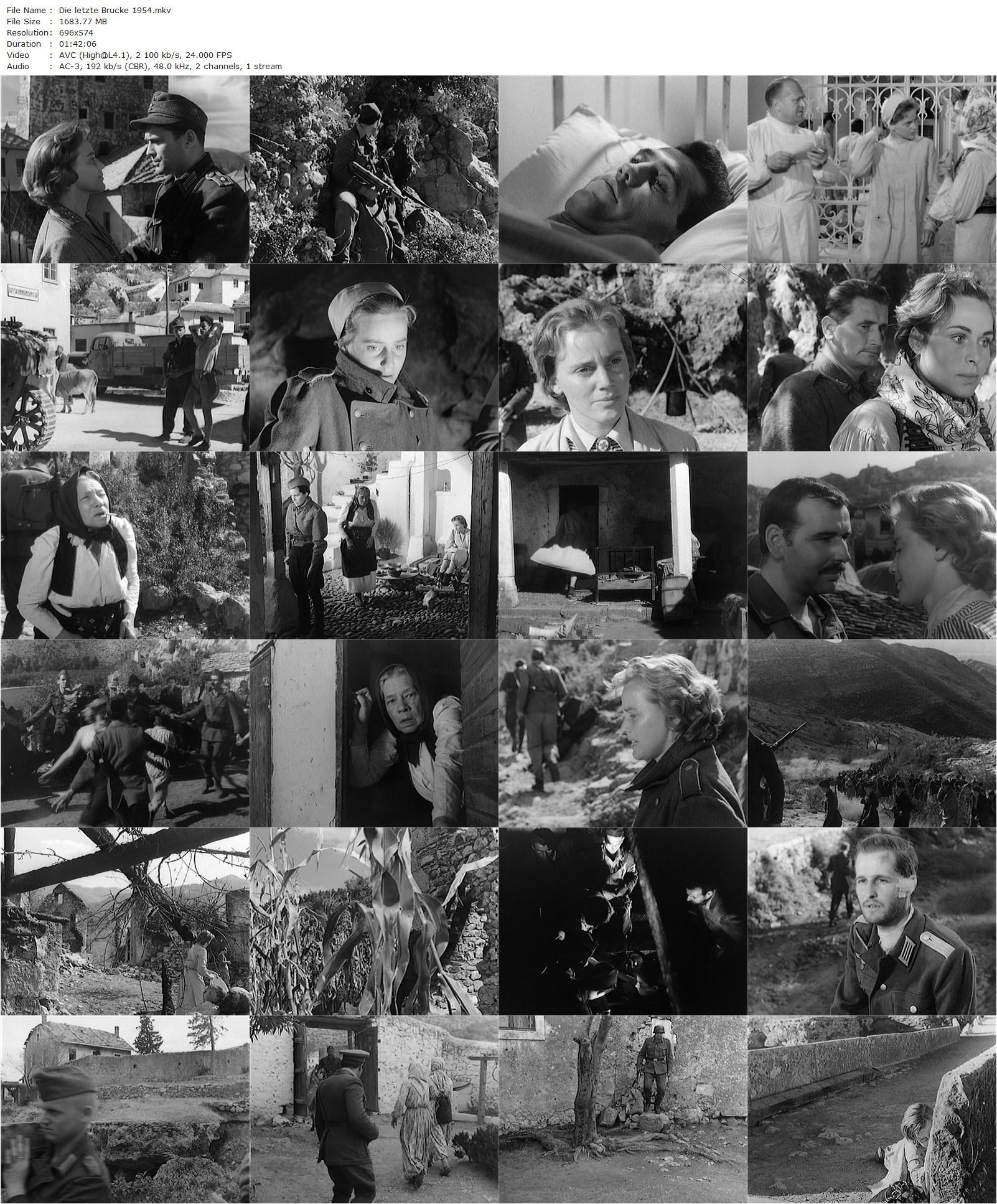 The Last Bridge AKA Die letzte Brücke (1954) Helmut Käutner, Maria Schell, Bernhard Wicki, Barbara Rütting-poster