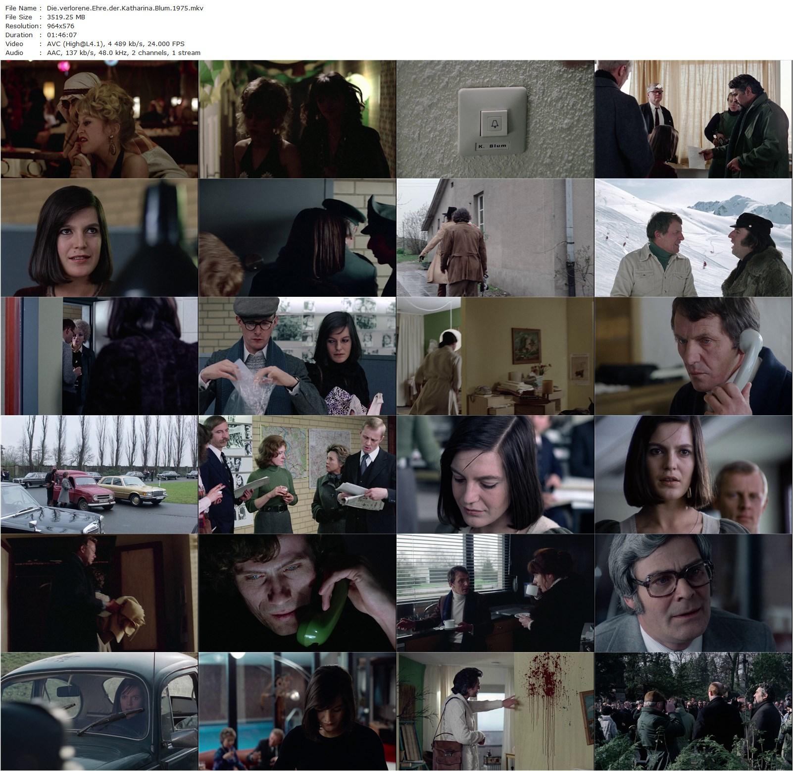 The Lost Honor of Katharina Blum AKA Die verlorene Ehre der Katharina Blum (1975) Volker Schlöndorff, Margarethe von Trotta, Angela Winkler, Mario Adorf, Dieter Laser-poster