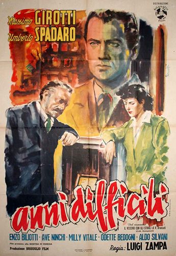 Difficult Years (1948) Luigi Zampa, Massimo Girotti