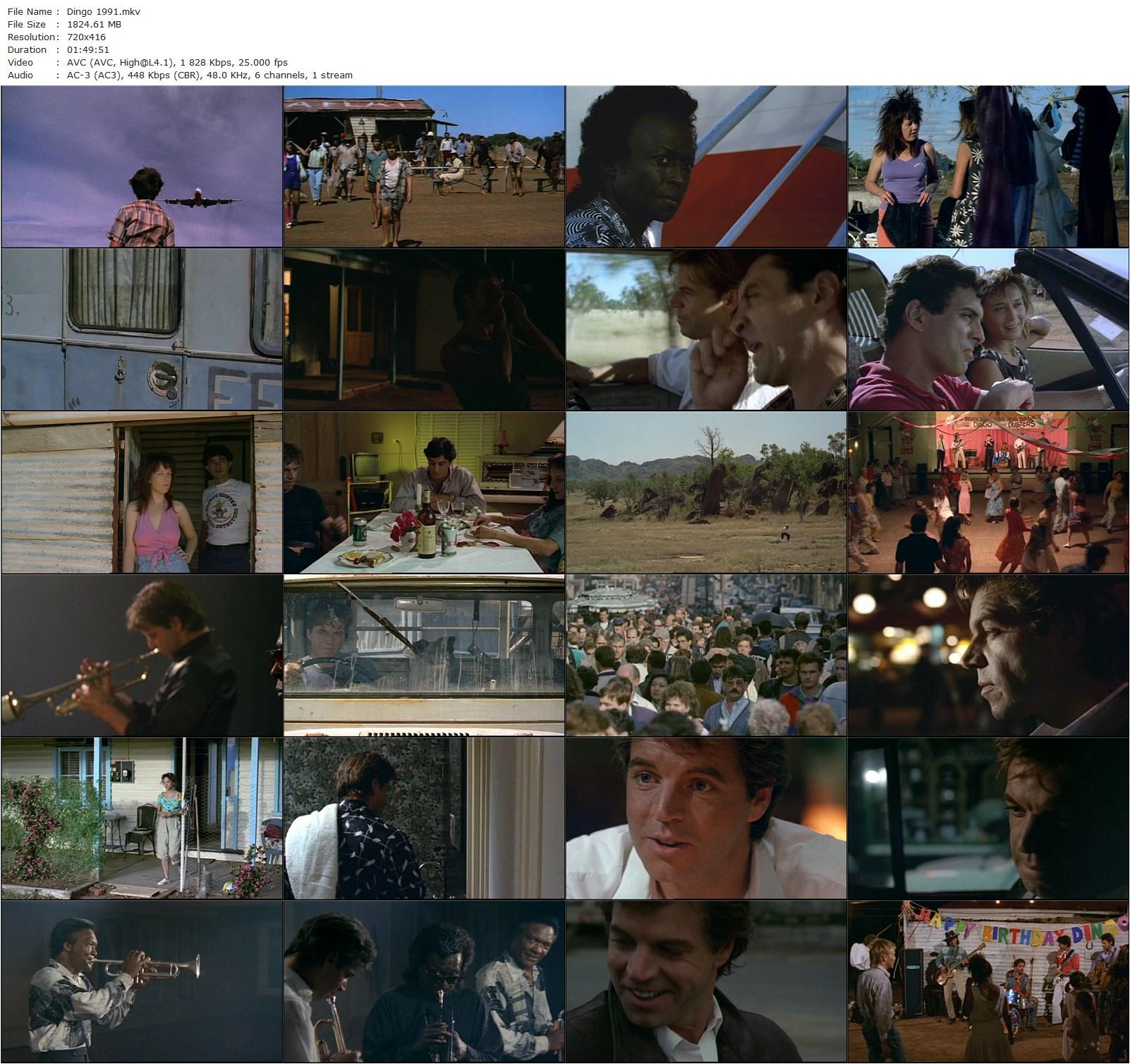 Dingo (1991) Rolf de Heer, Colin Friels, Miles Davis, Helen Buday-poster