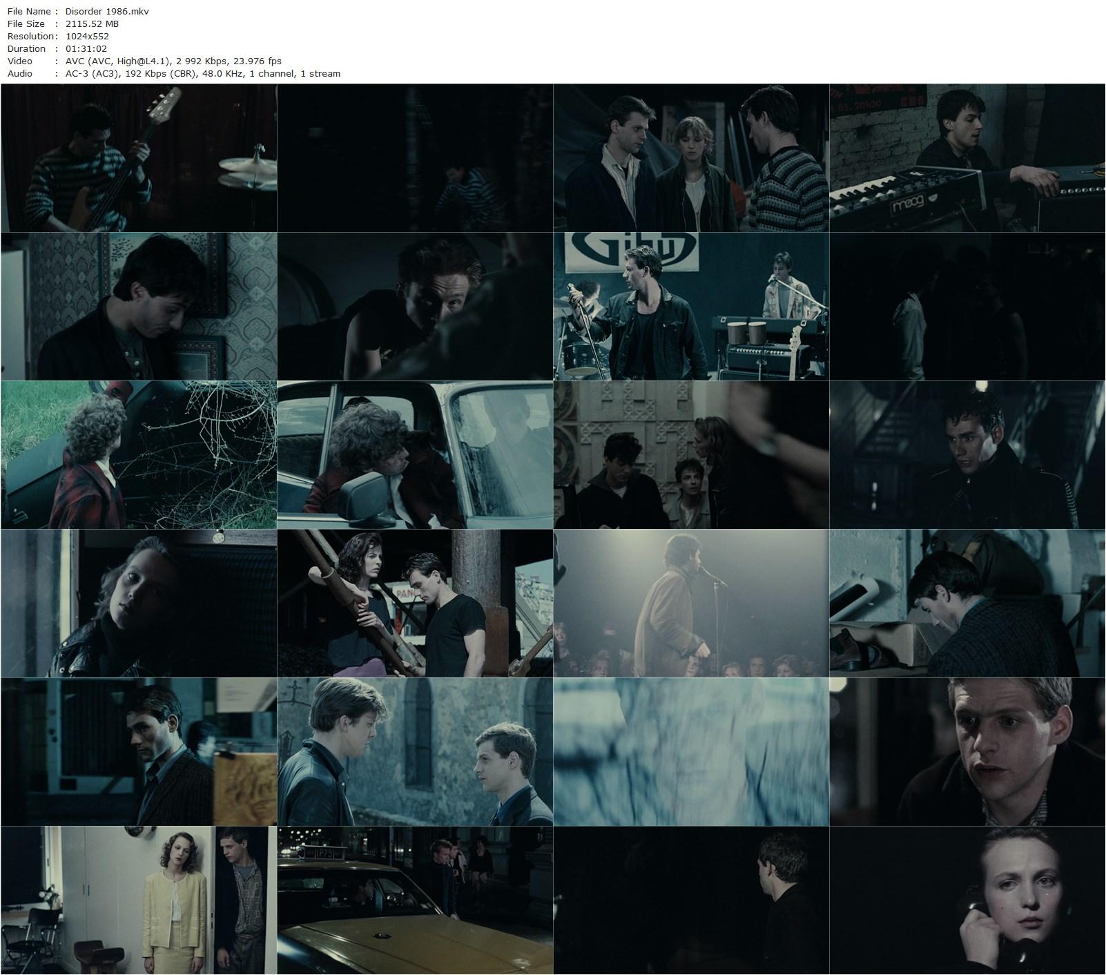 Disorder (1986) Olivier Assayas, Wadeck Stanczak, Ann-Gisel Glass, Lucas Belvaux-poster