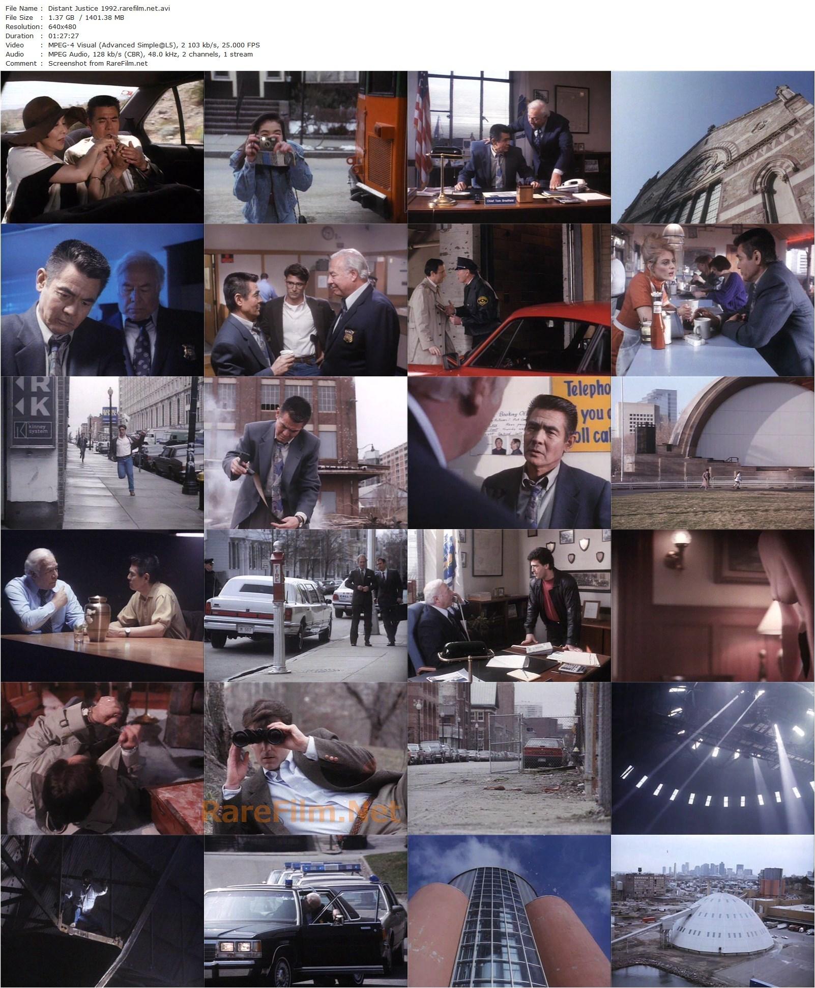 Distant Justice (1992) Tôru Murakawa, Bunta Sugawara, David Carradine, George Kennedy-poster