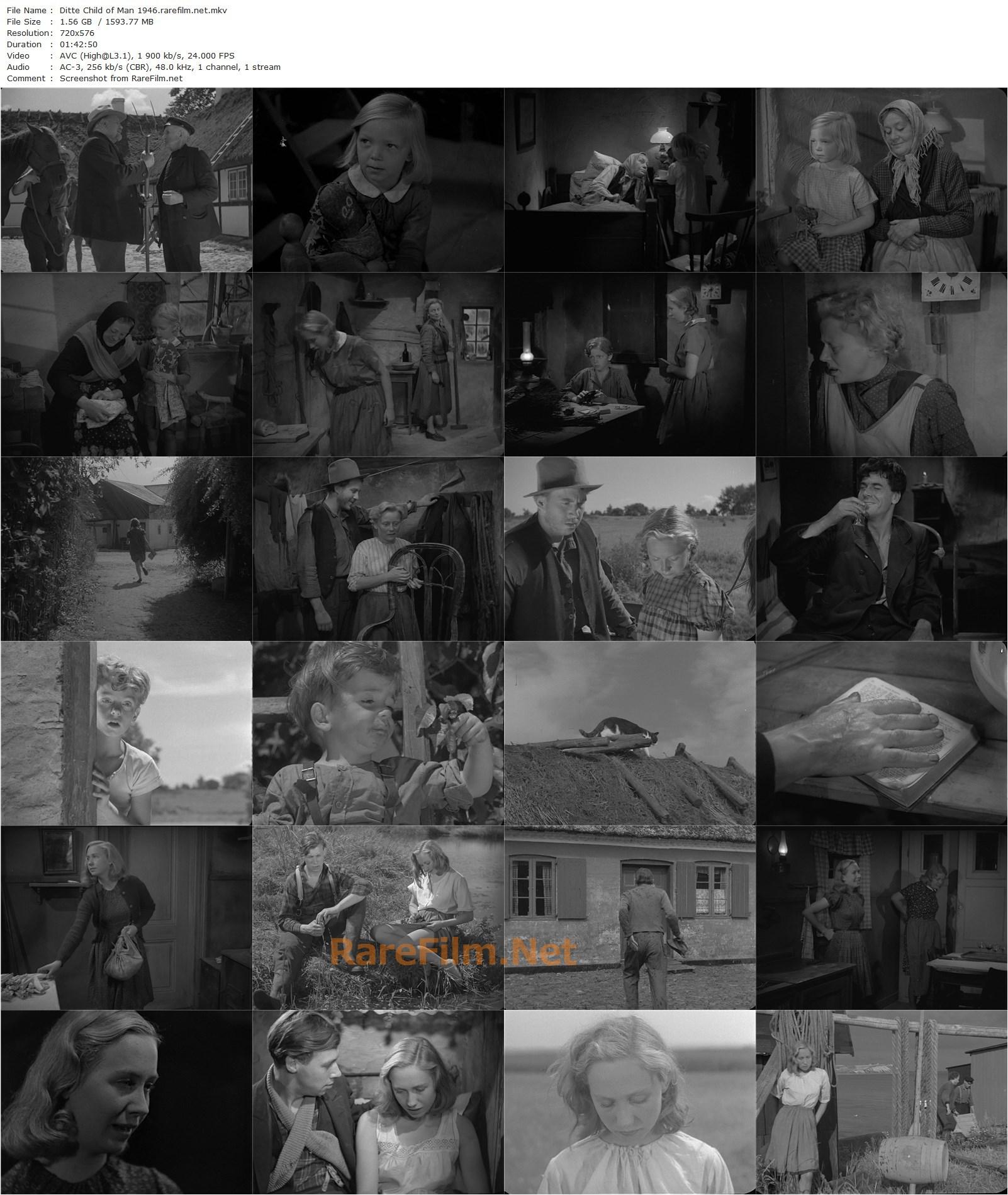 Ditte, Child of Man / Ditte Menneskebarn (1946) Bjarne Henning-Jensen, Tove Maës, Karen Poulsen, Rasmus Ottesen-poster