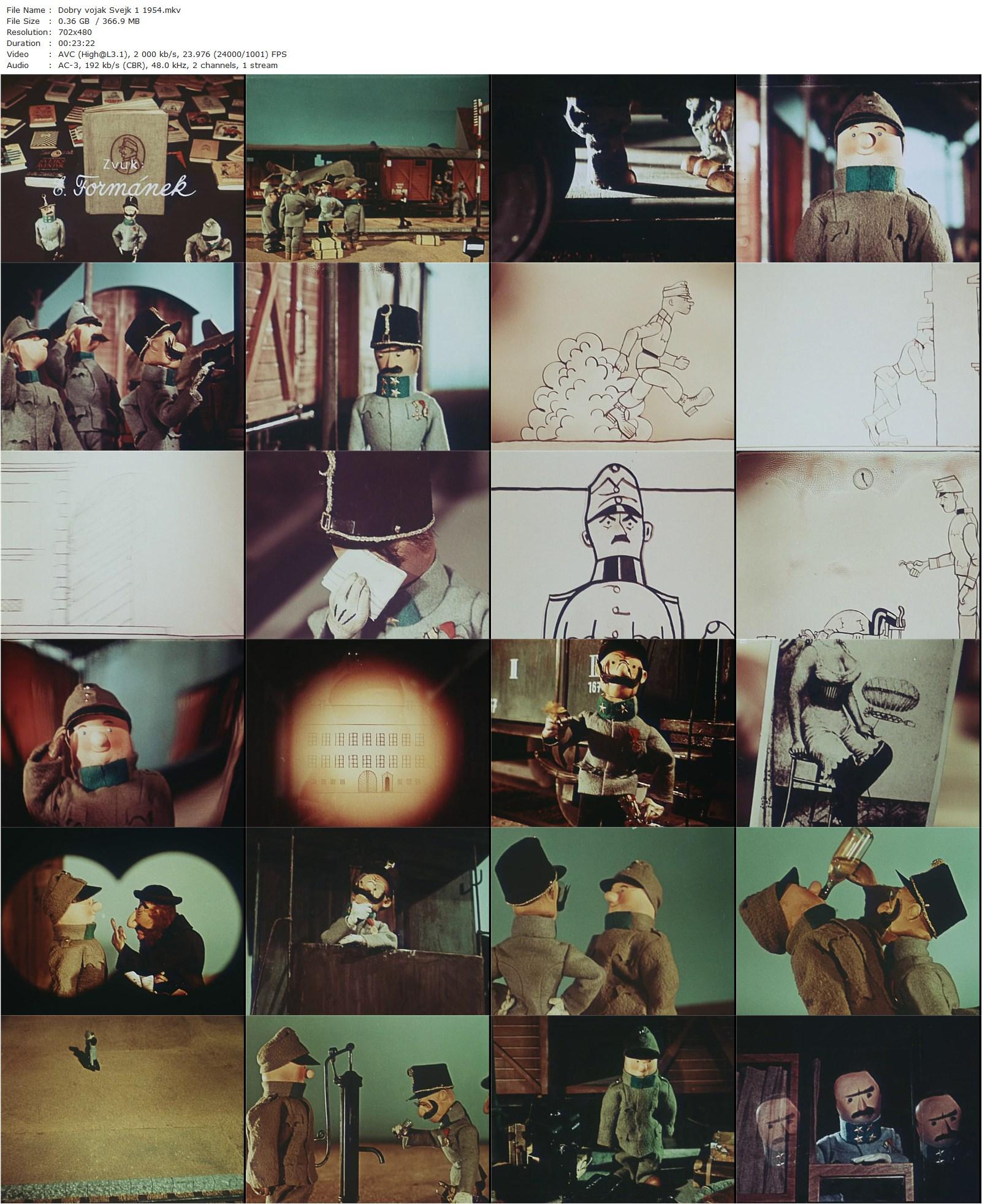 The Good Soldier Schweik / Dobrý voják Svejk (1954) Jirí Trnka, Jan Werich-poster