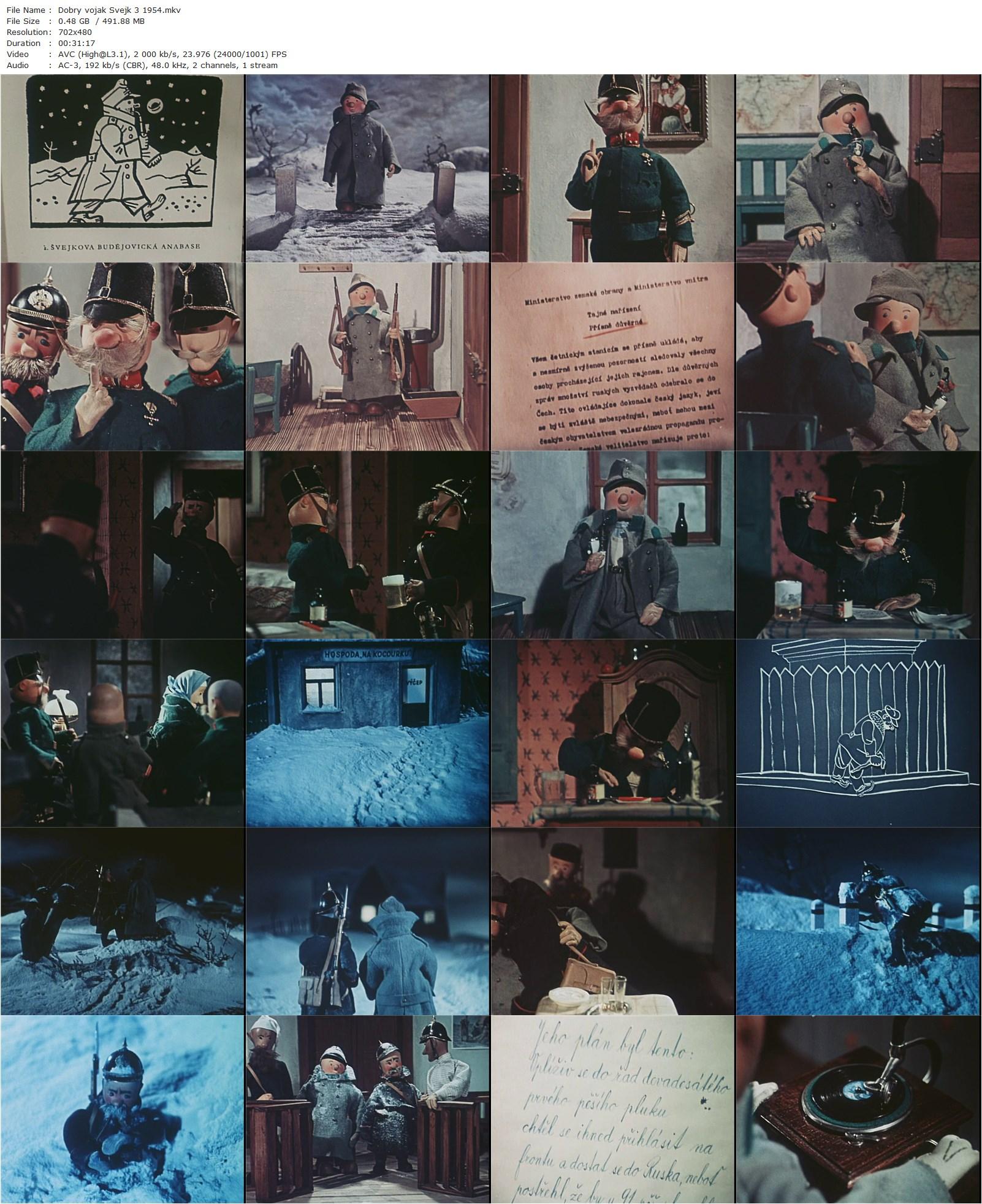 The Good Soldier Schweik / Dobrý voják Svejk (1954) Jirí Trnka, Jan Werich-poster